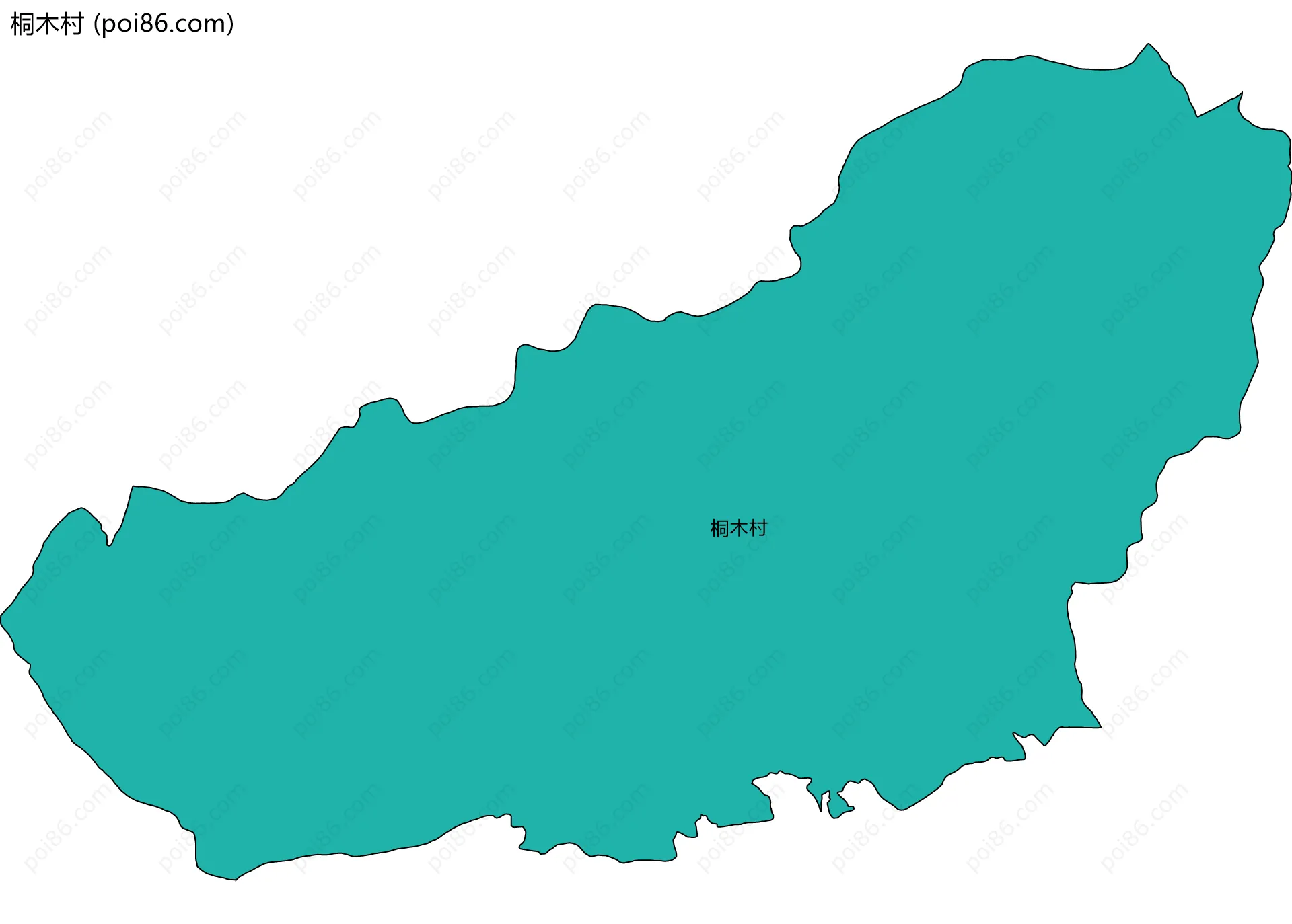 桐木村边界地图