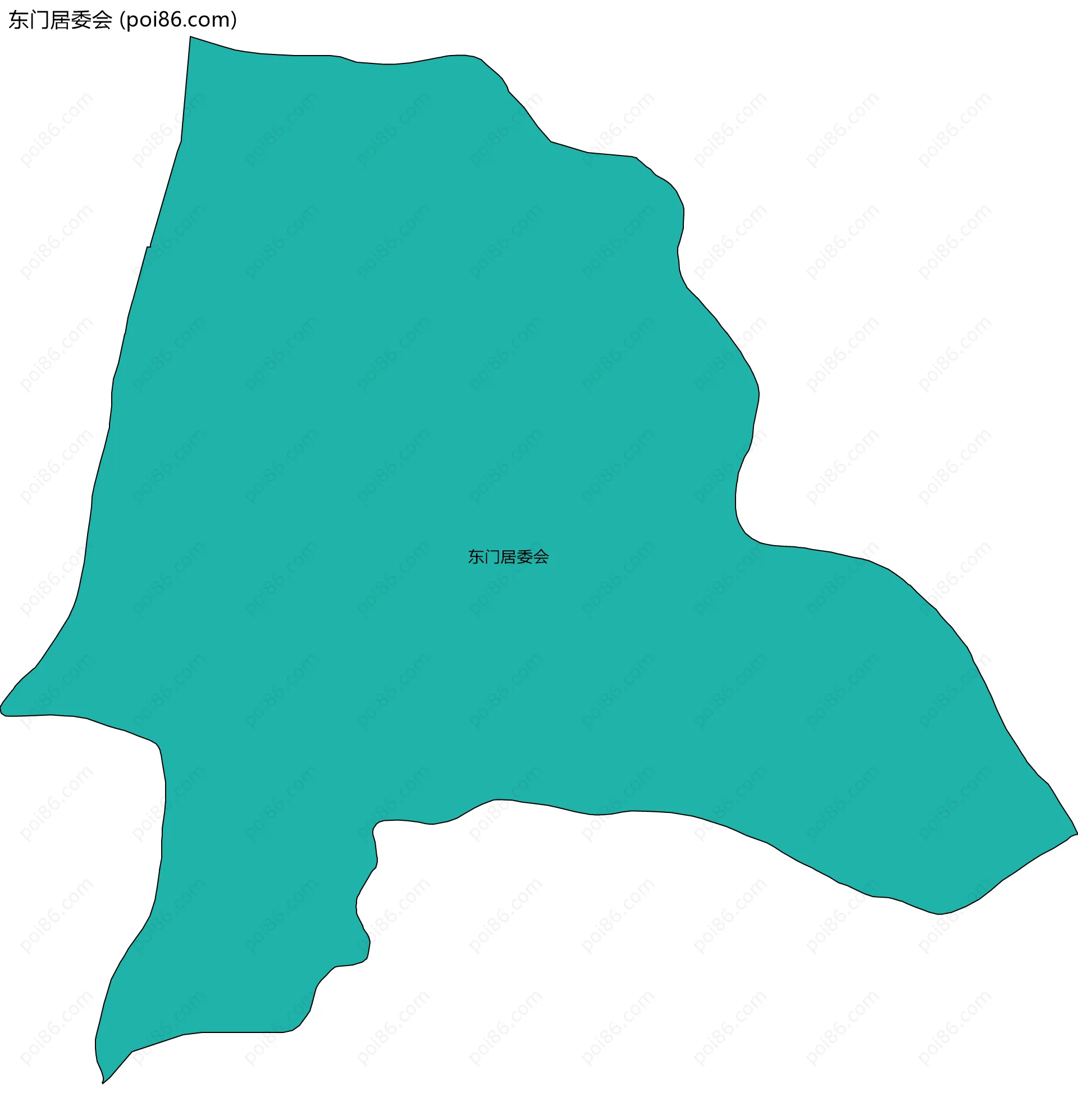 东门居委会边界地图