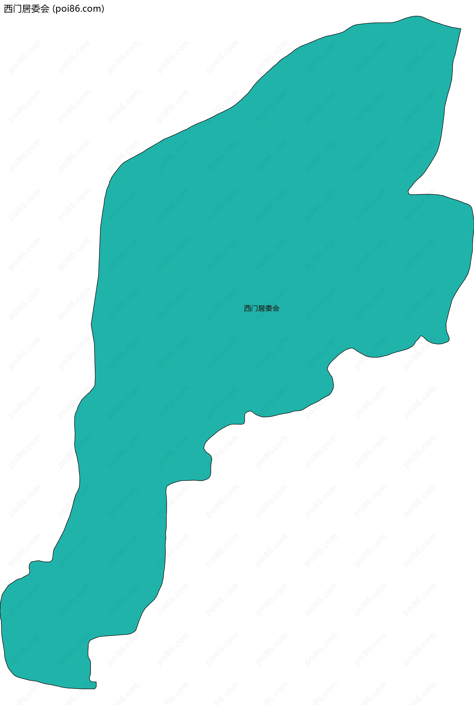 西门居委会边界地图