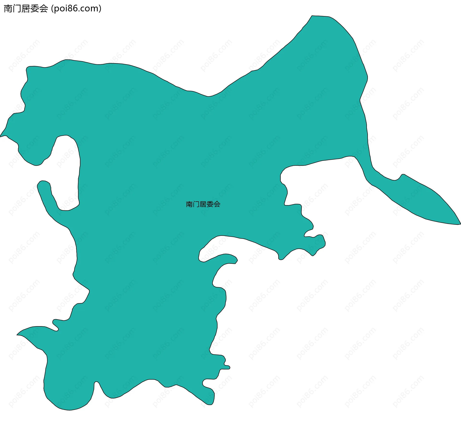 南门居委会边界地图