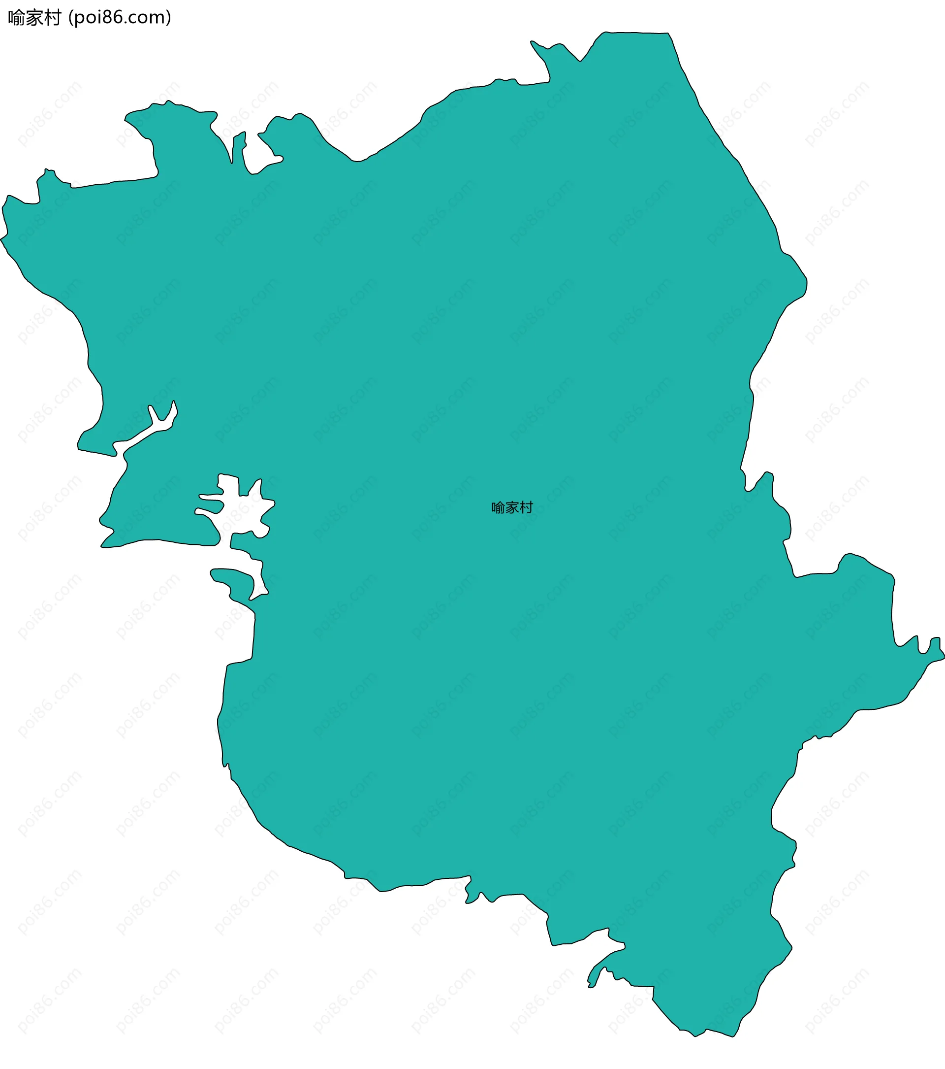 喻家村边界地图