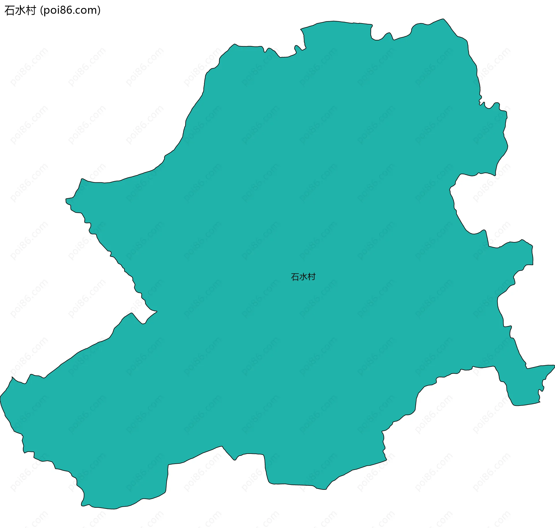 石水村边界地图