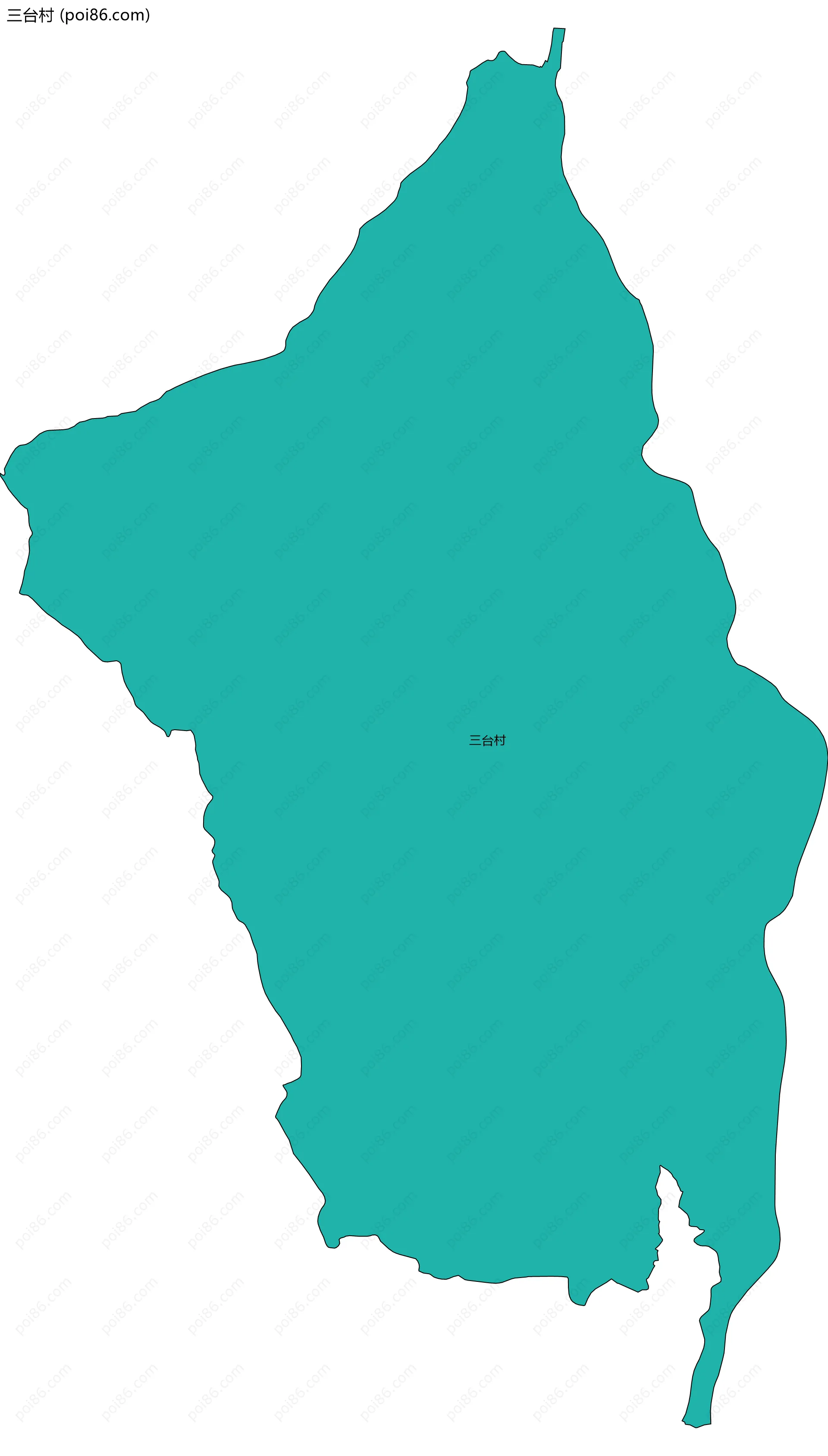 三台村边界地图