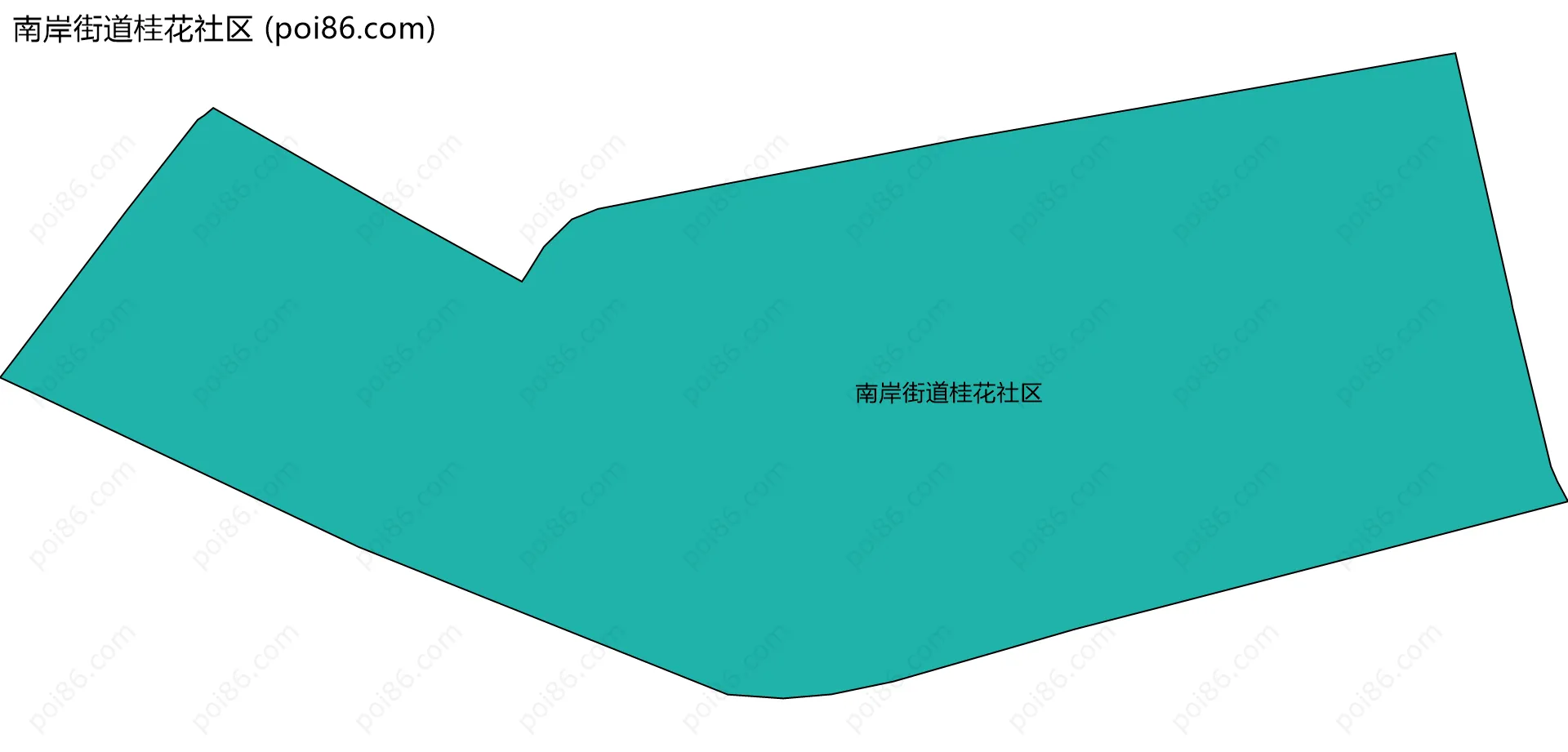 南岸街道桂花社区边界地图