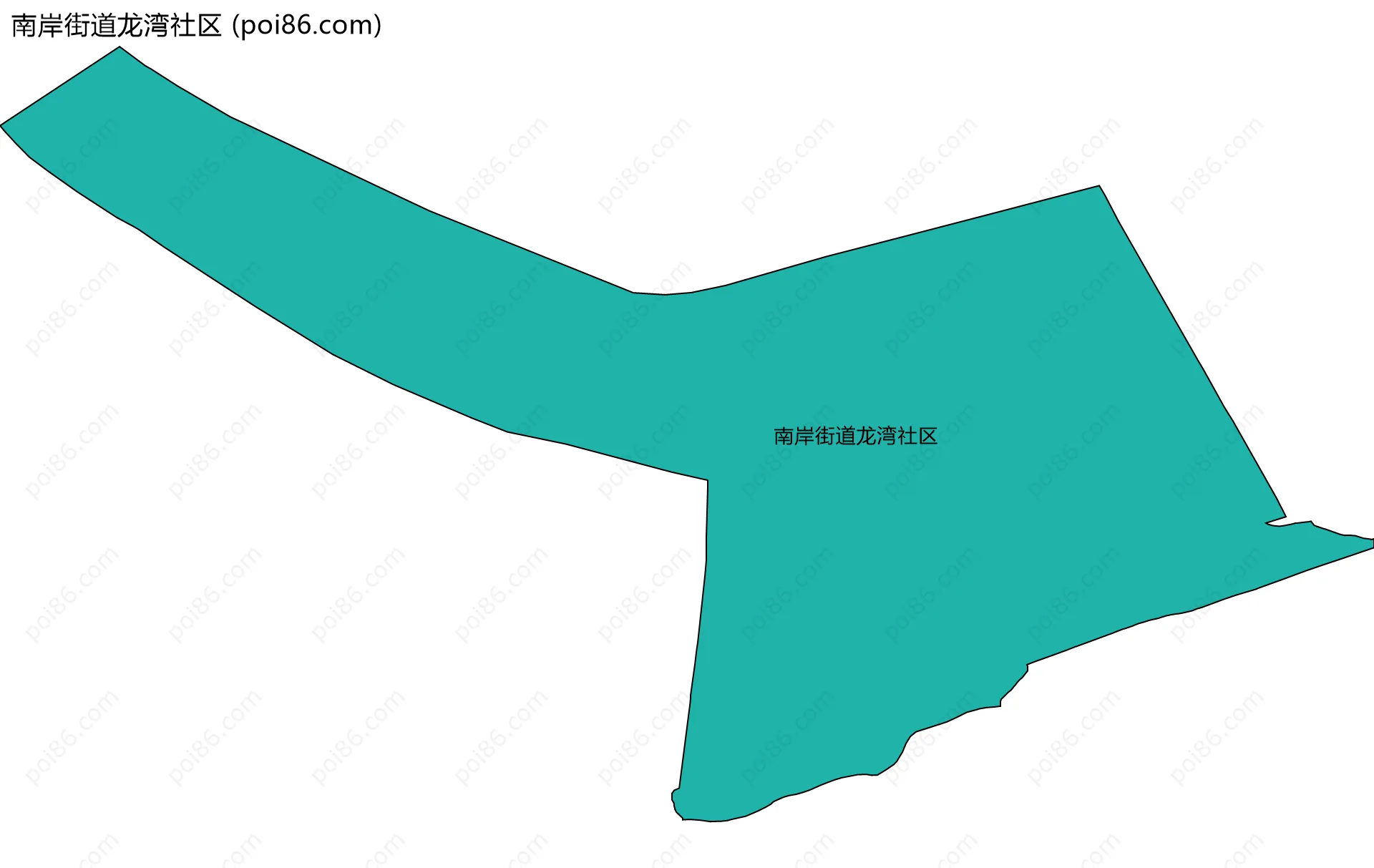 南岸街道龙湾社区边界地图