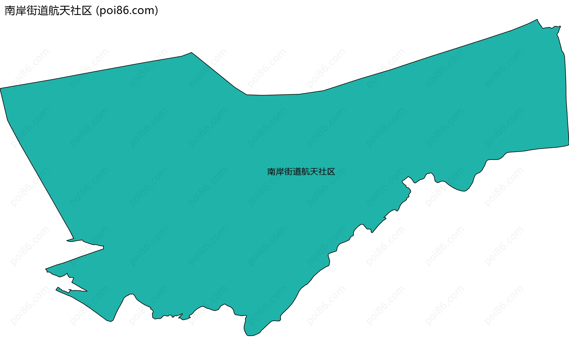 南岸街道航天社区边界地图