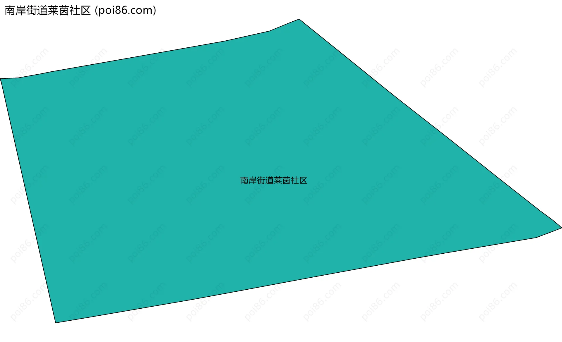 南岸街道莱茵社区边界地图