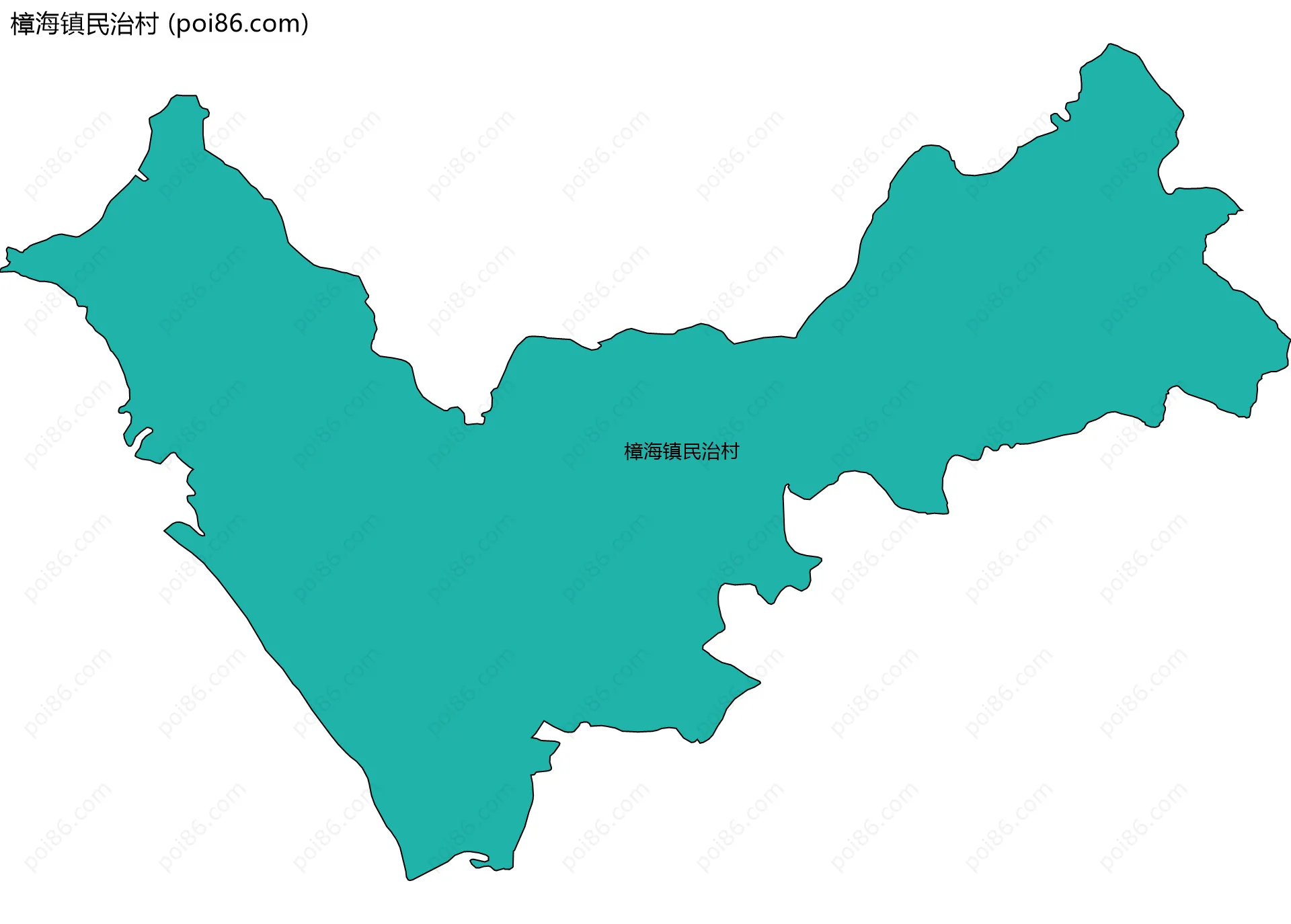樟海镇民治村边界地图