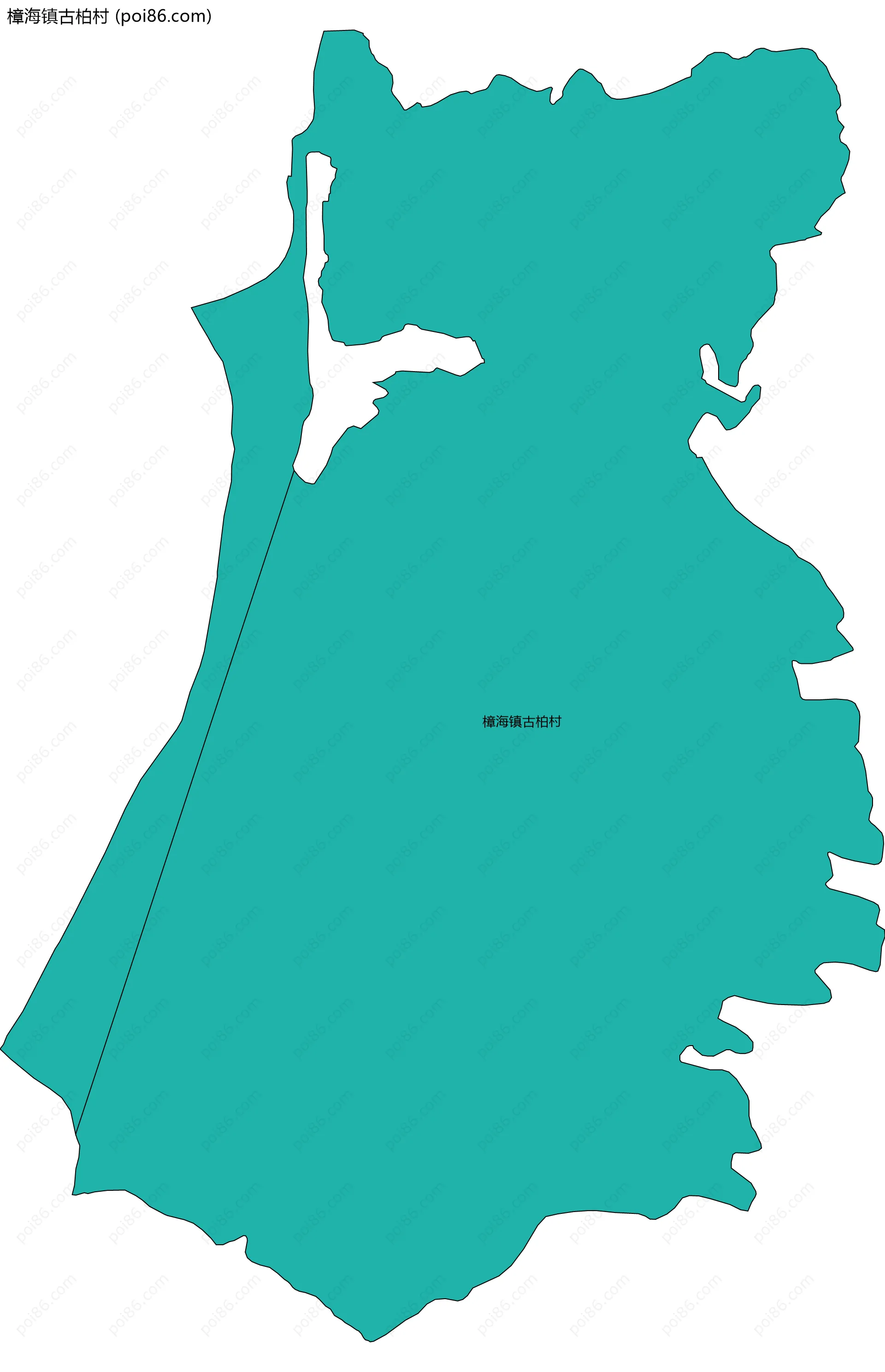 樟海镇古柏村边界地图
