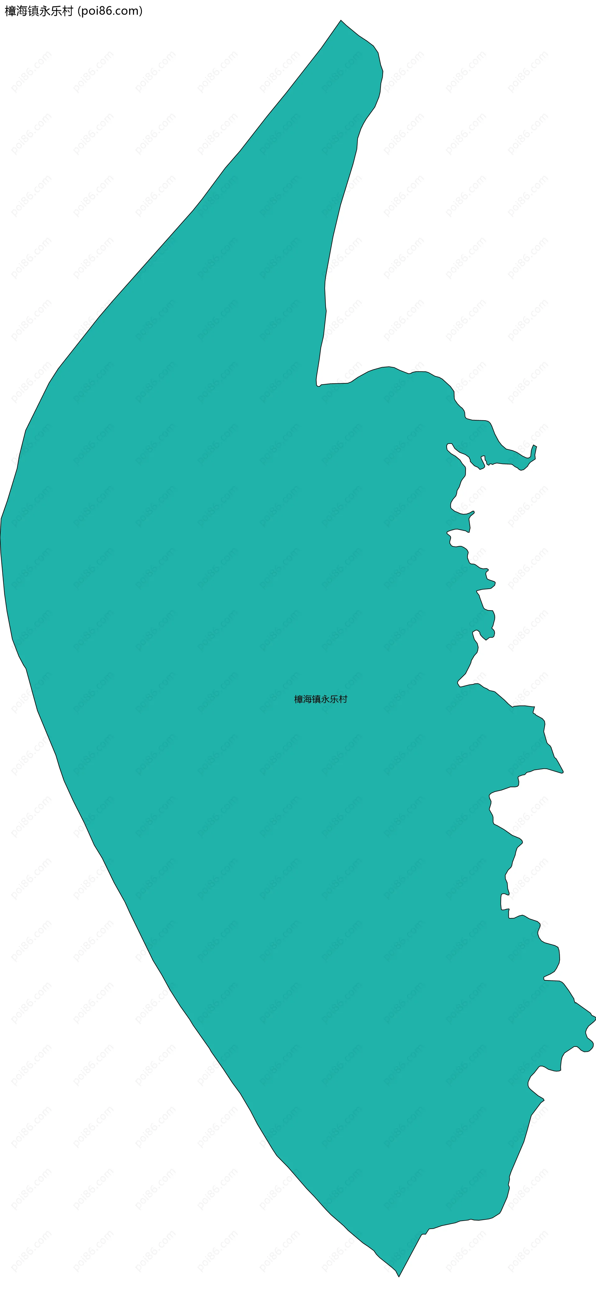 樟海镇永乐村边界地图