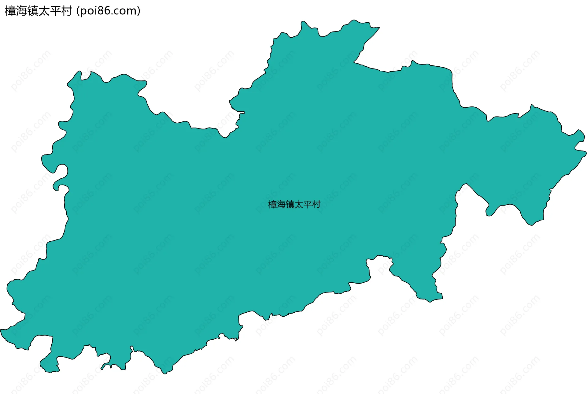 樟海镇太平村边界地图