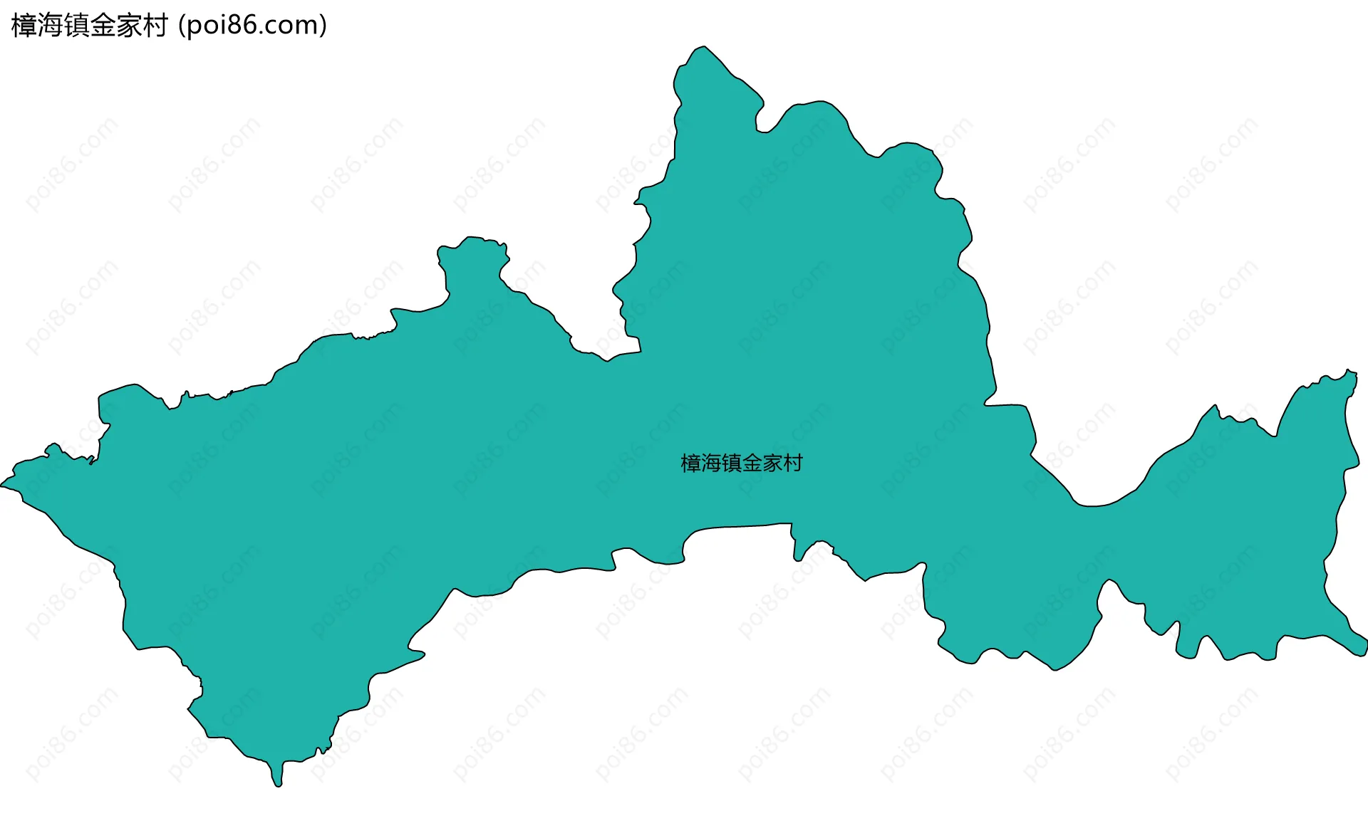 樟海镇金家村边界地图