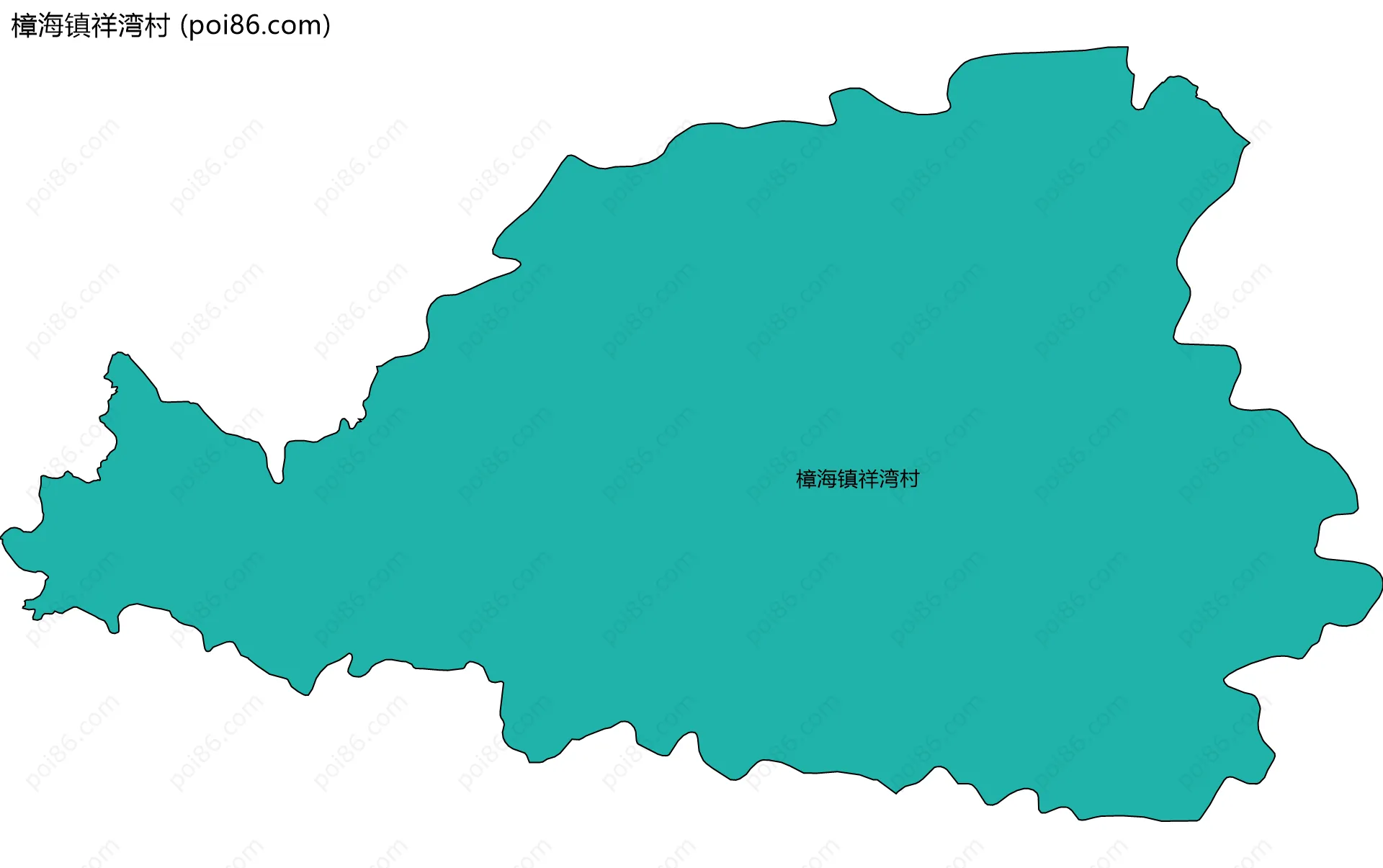樟海镇祥湾村边界地图