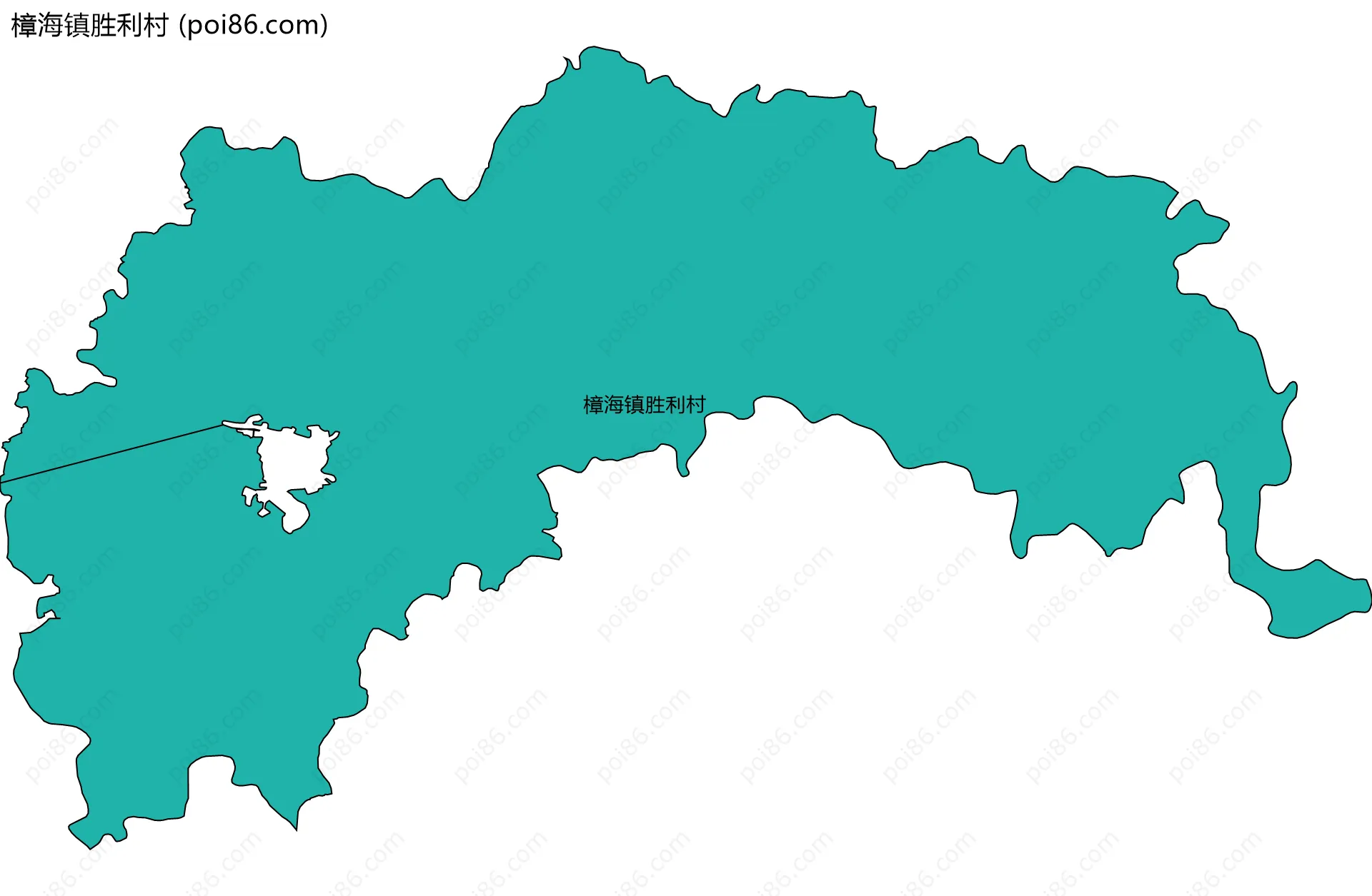 樟海镇胜利村边界地图