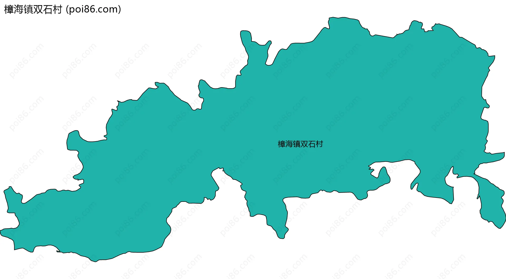 樟海镇双石村边界地图