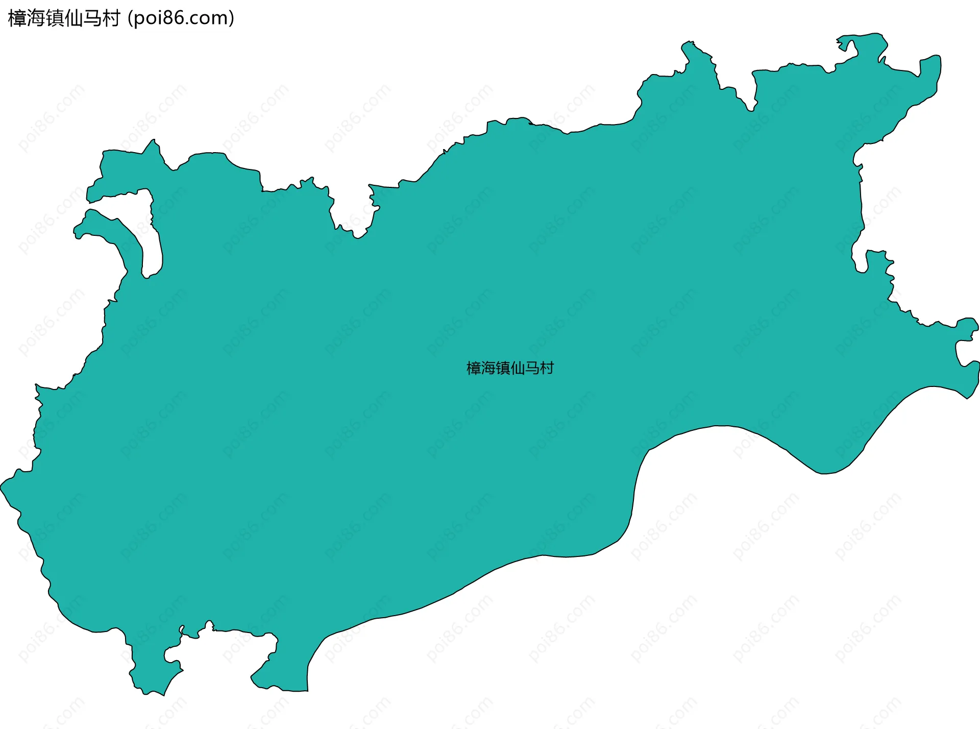 樟海镇仙马村边界地图