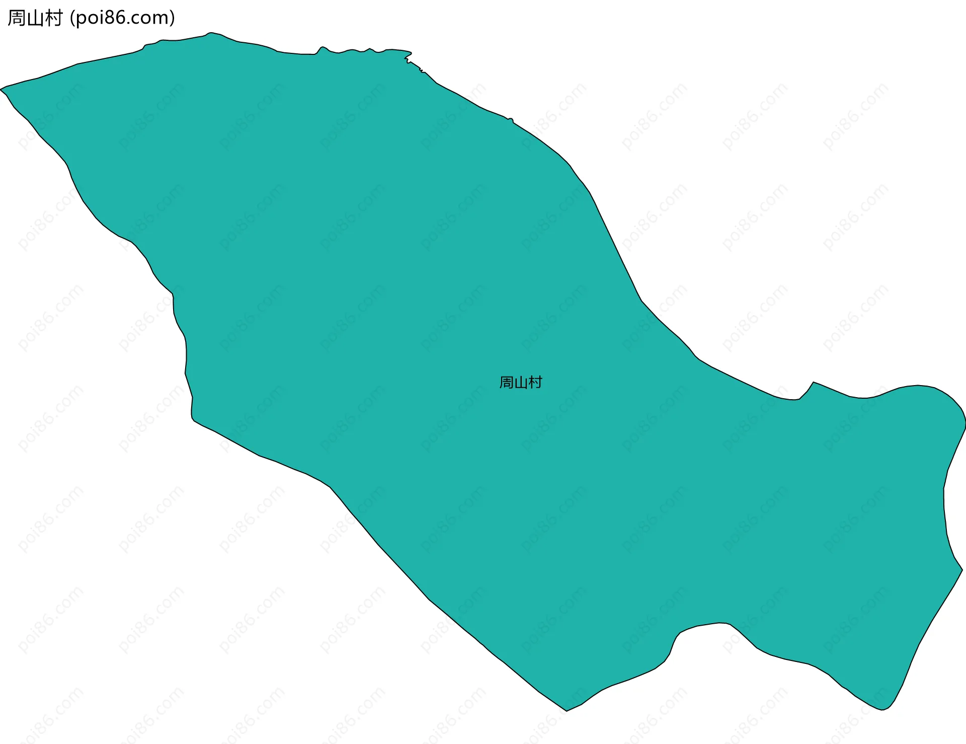 周山村边界地图
