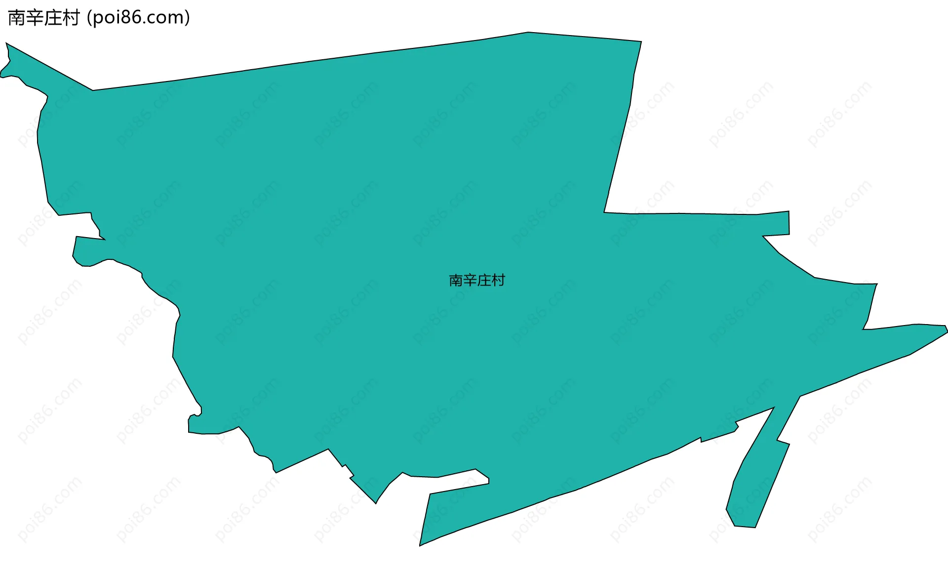 南辛庄村边界地图