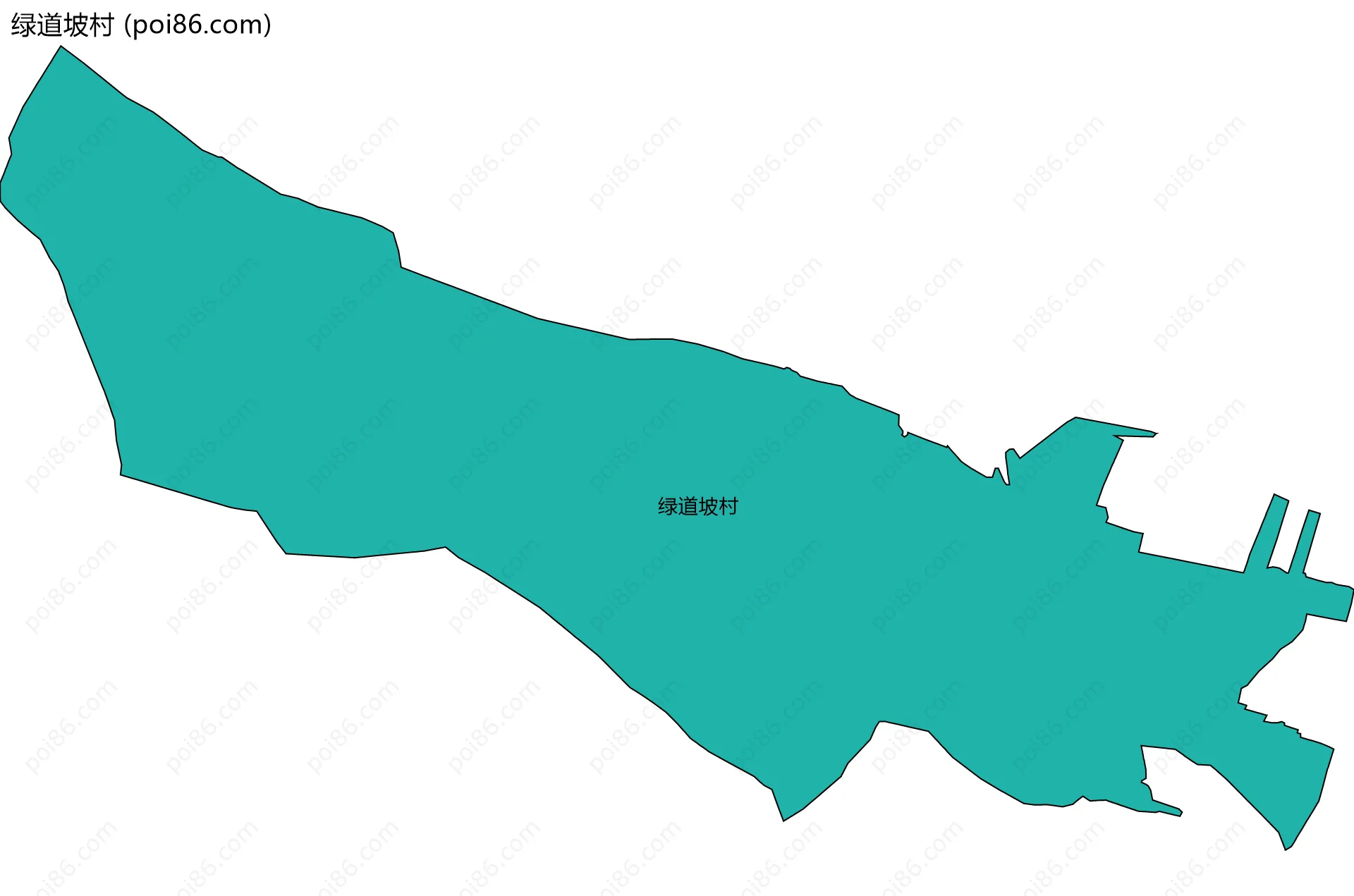 绿道坡村边界地图