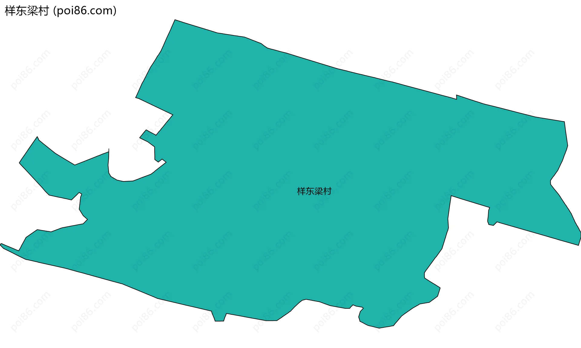 样东梁村边界地图