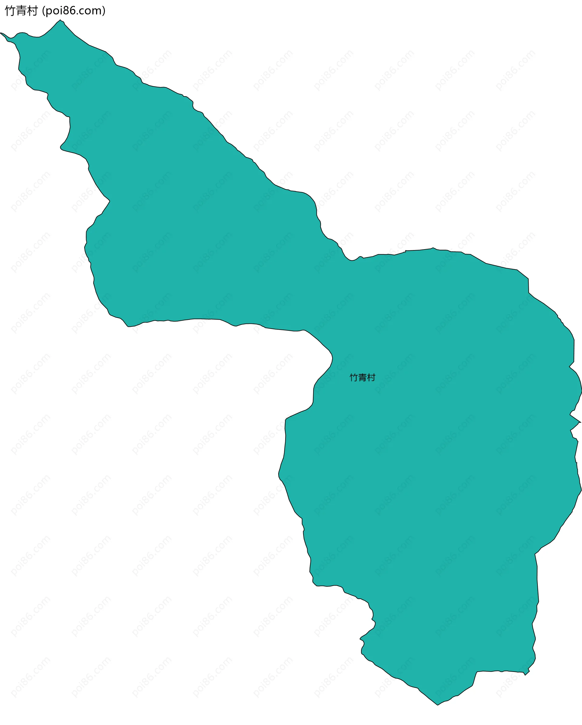 竹青村边界地图