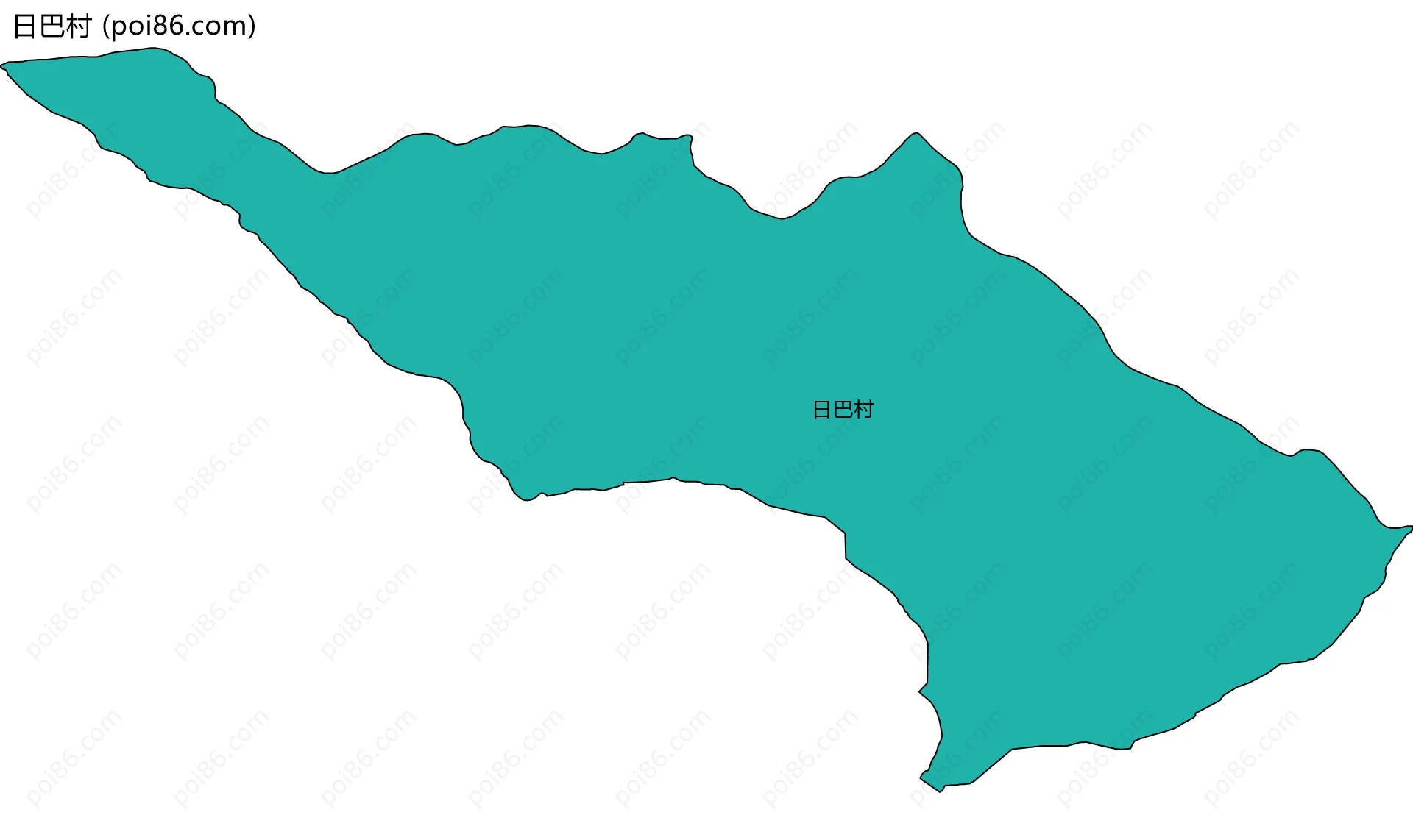 日巴村边界地图