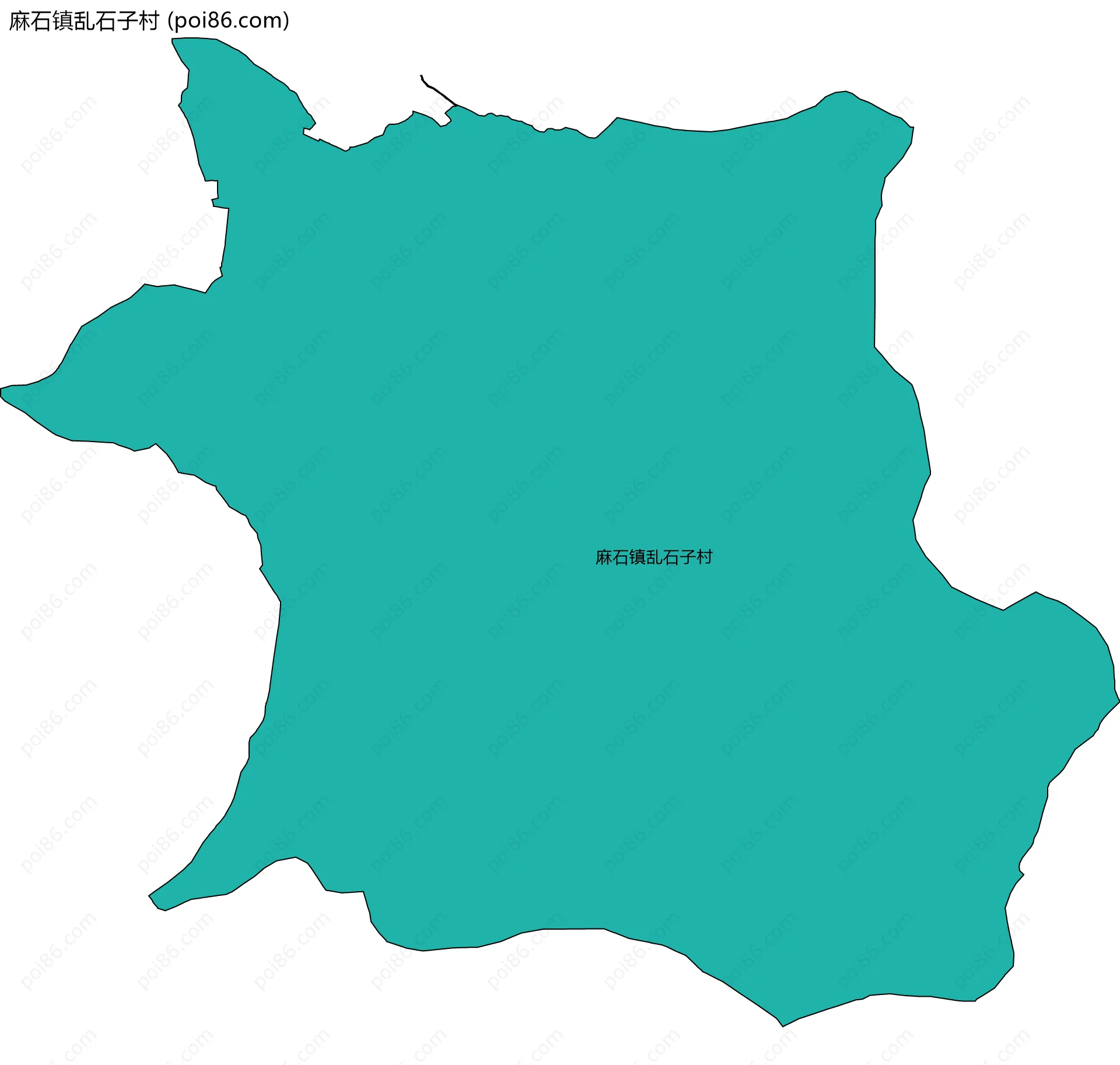 麻石镇乱石子村边界地图