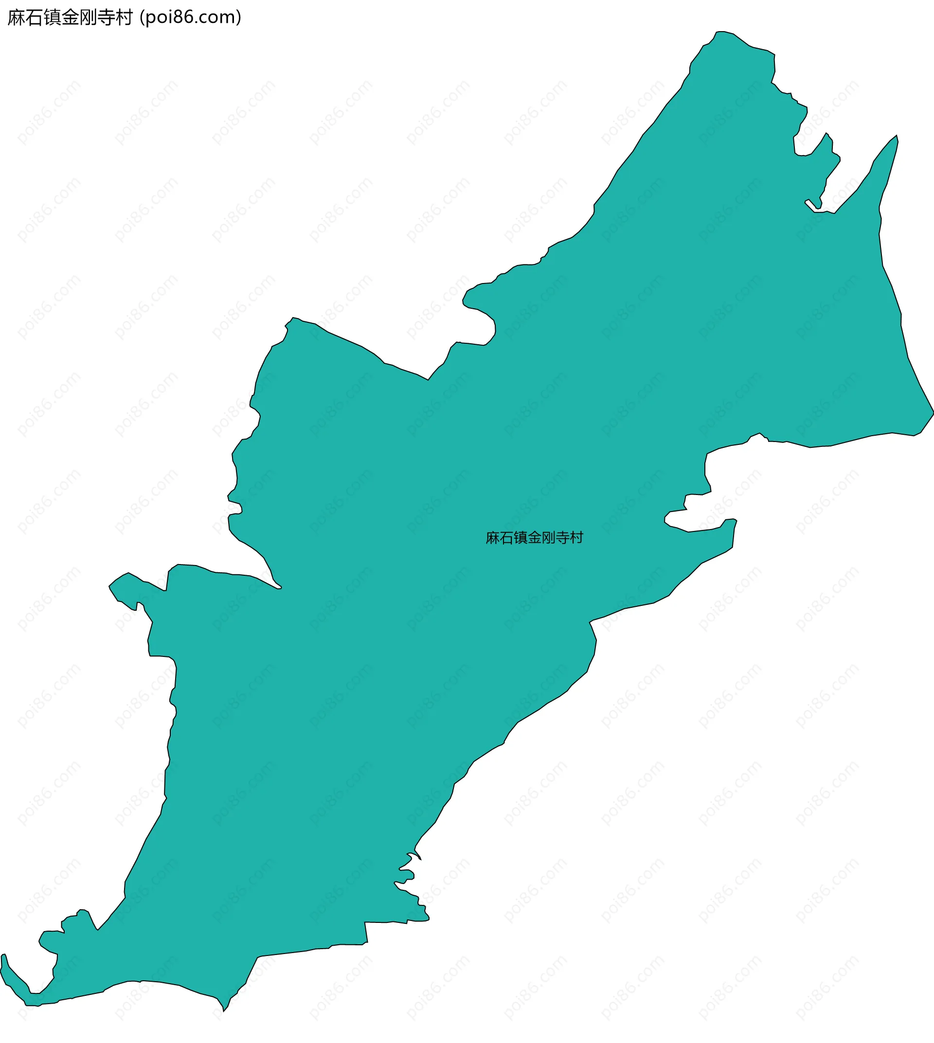 麻石镇金刚寺村边界地图