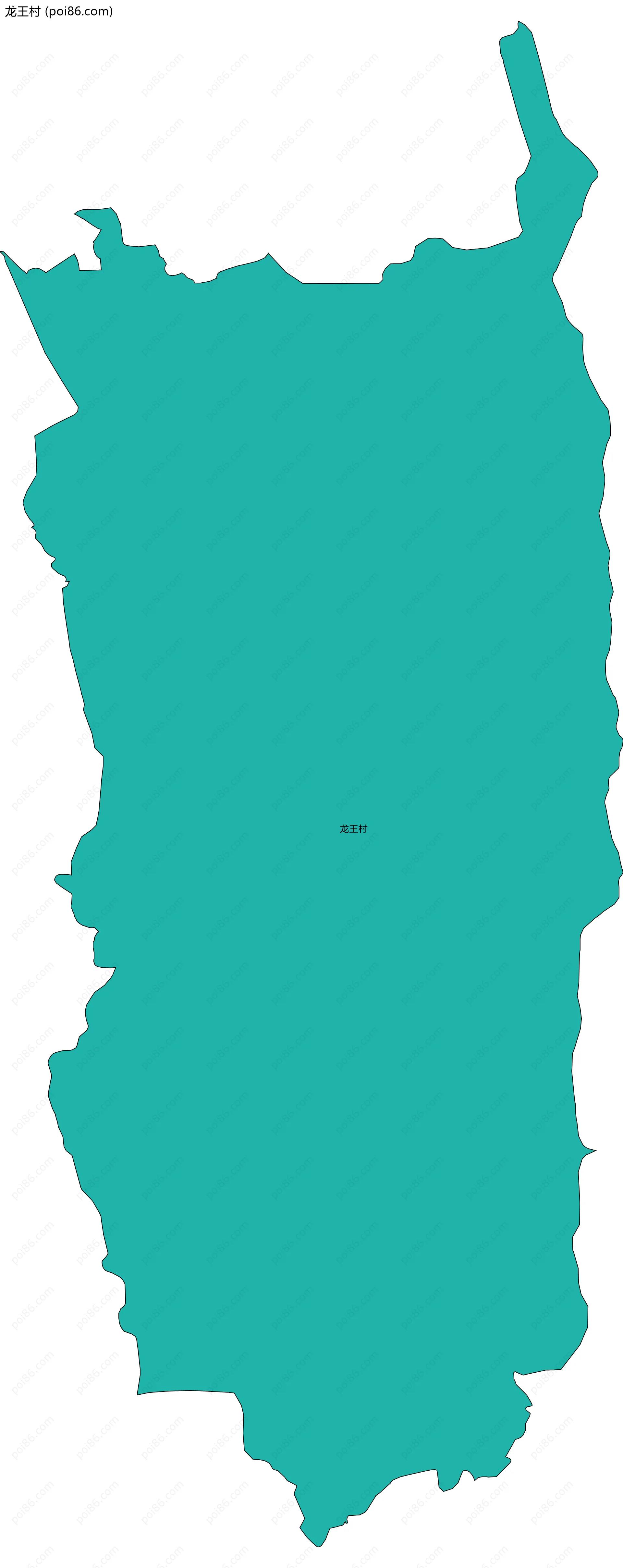 龙王村边界地图