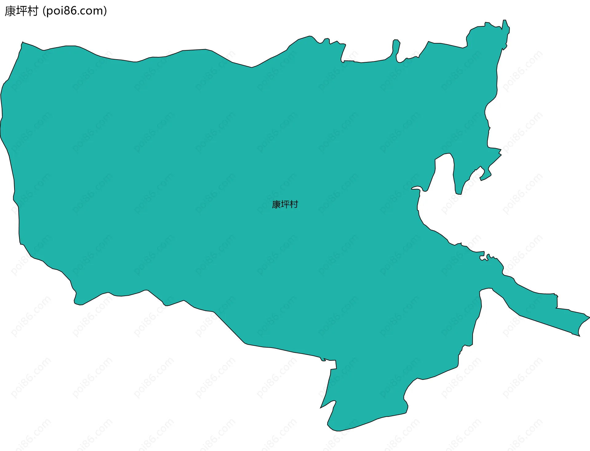 康坪村边界地图