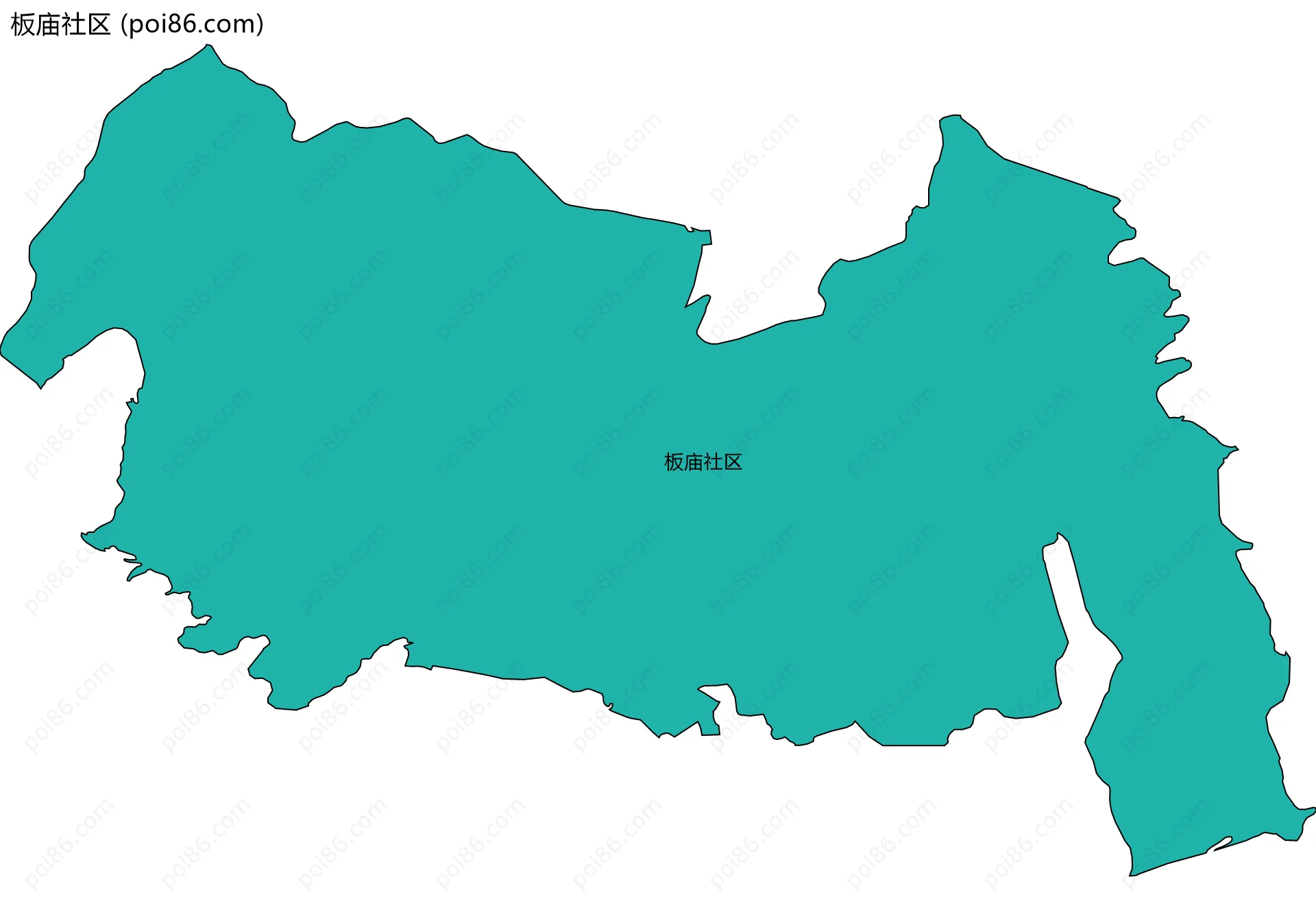 板庙社区边界地图