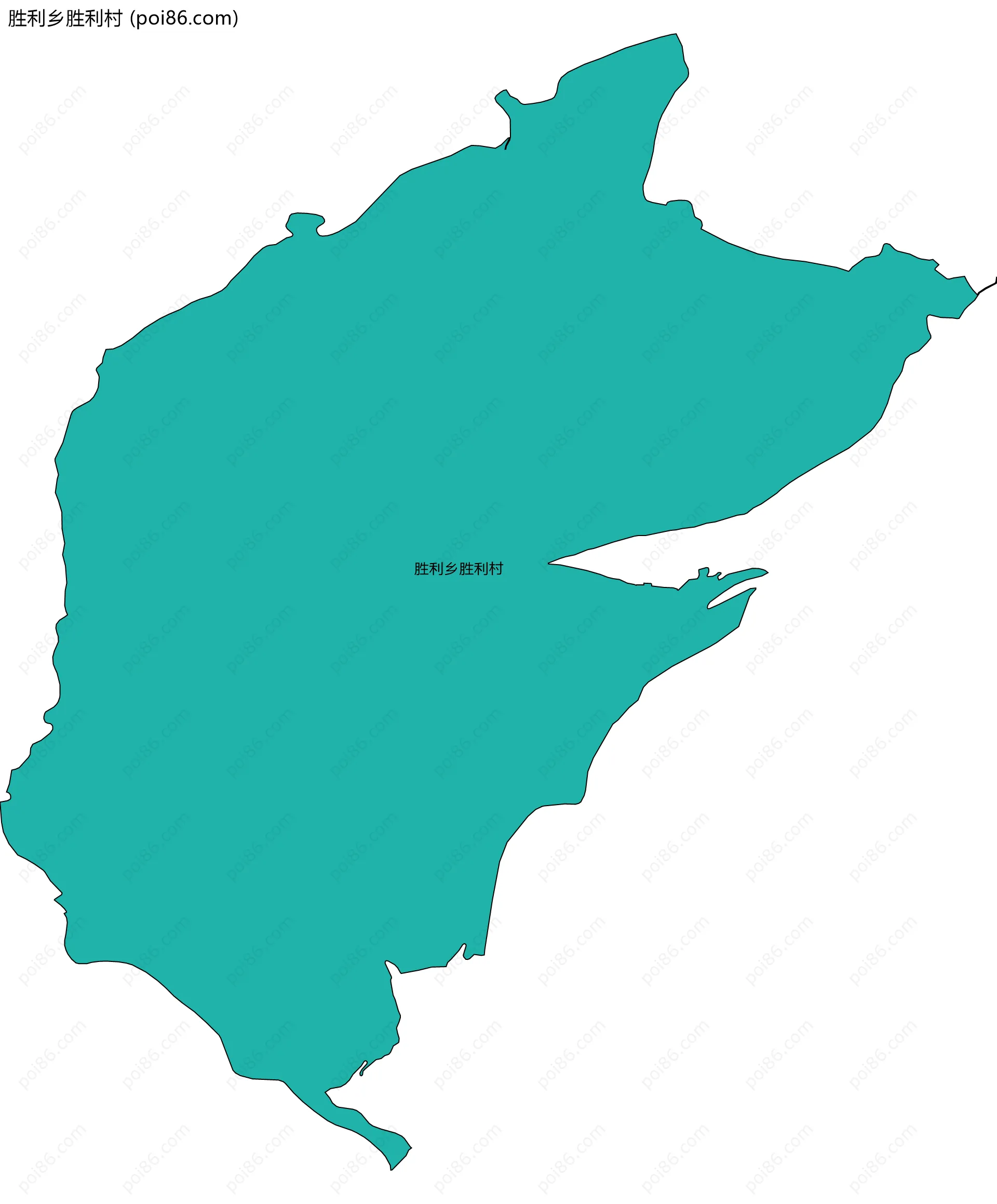 胜利乡胜利村边界地图