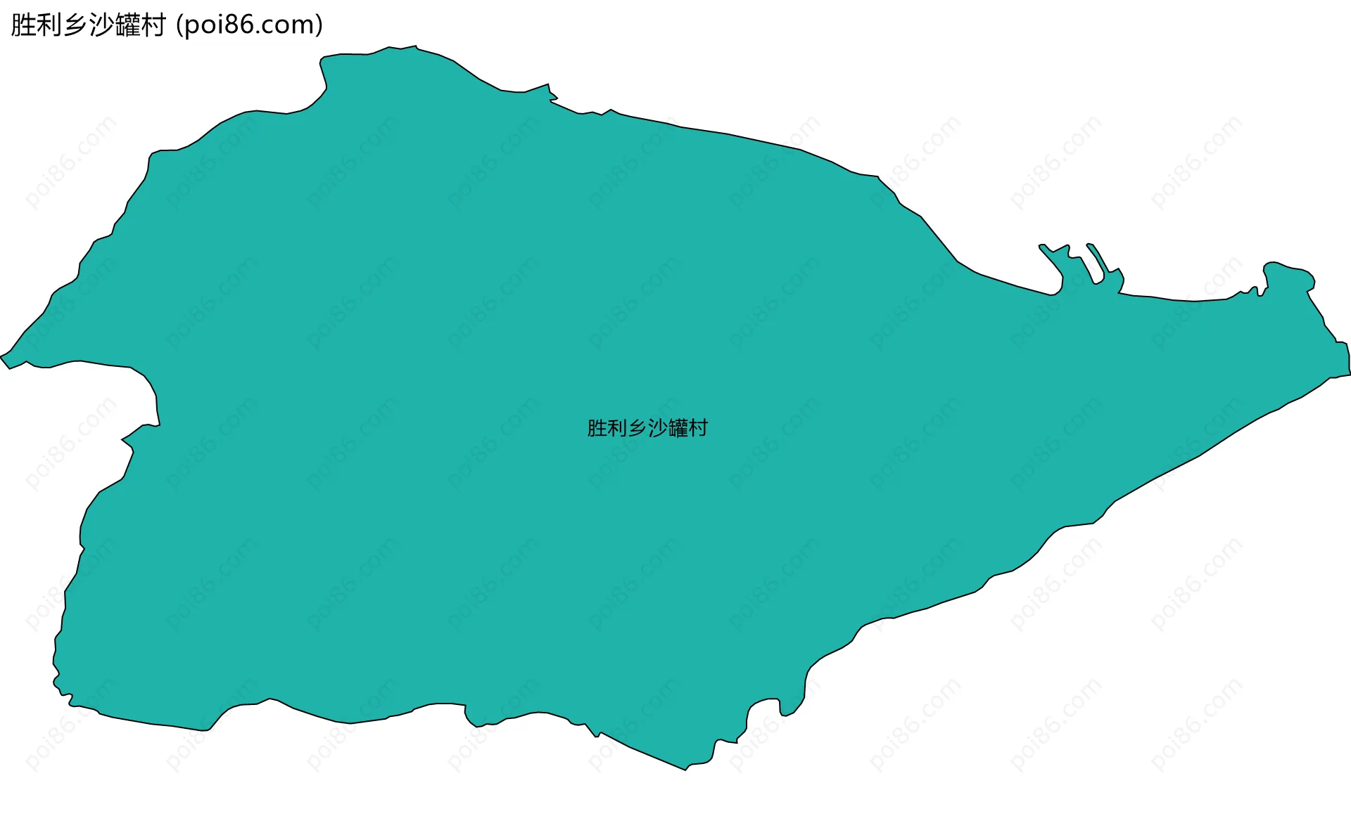 胜利乡沙罐村边界地图