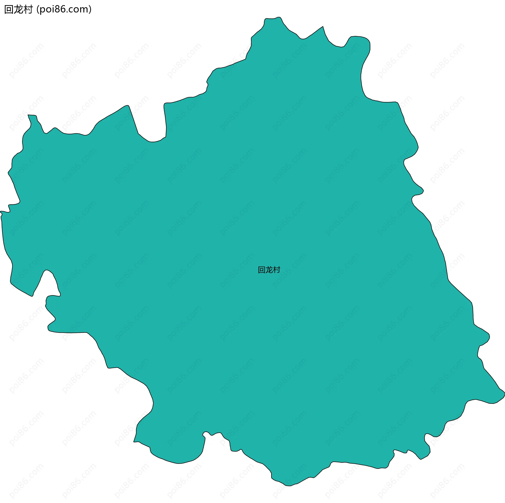回龙村边界地图