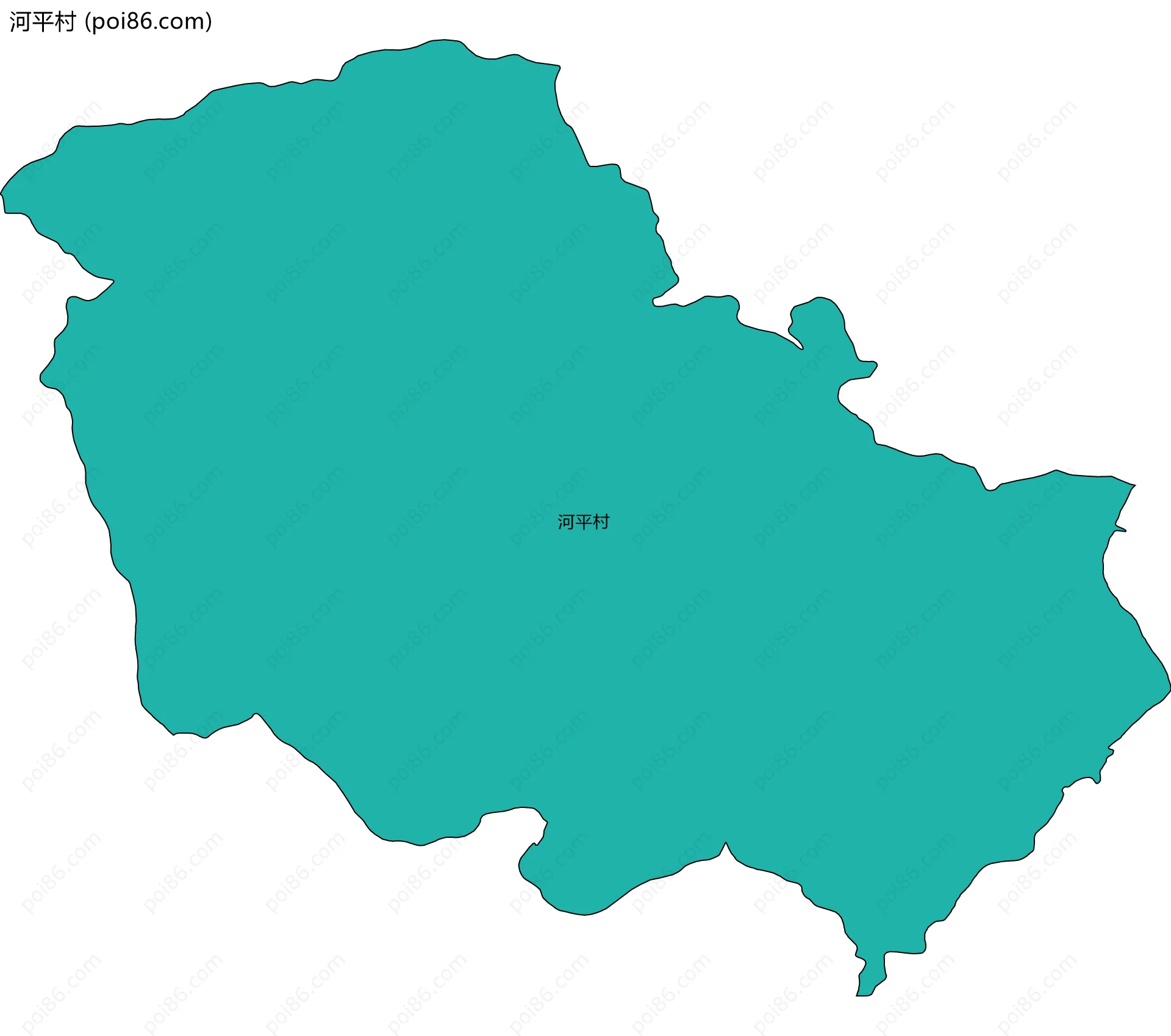 河平村边界地图