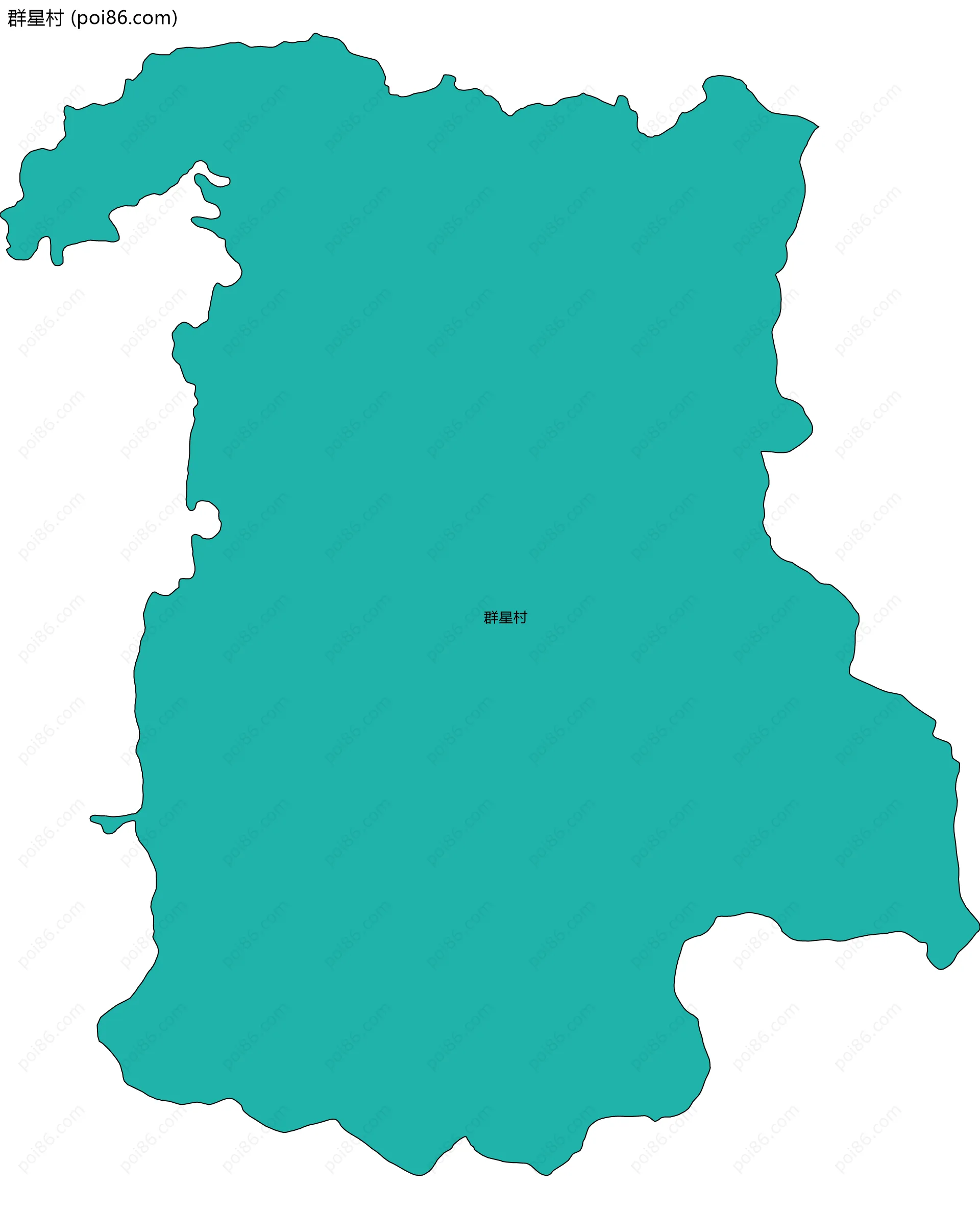 群星村边界地图
