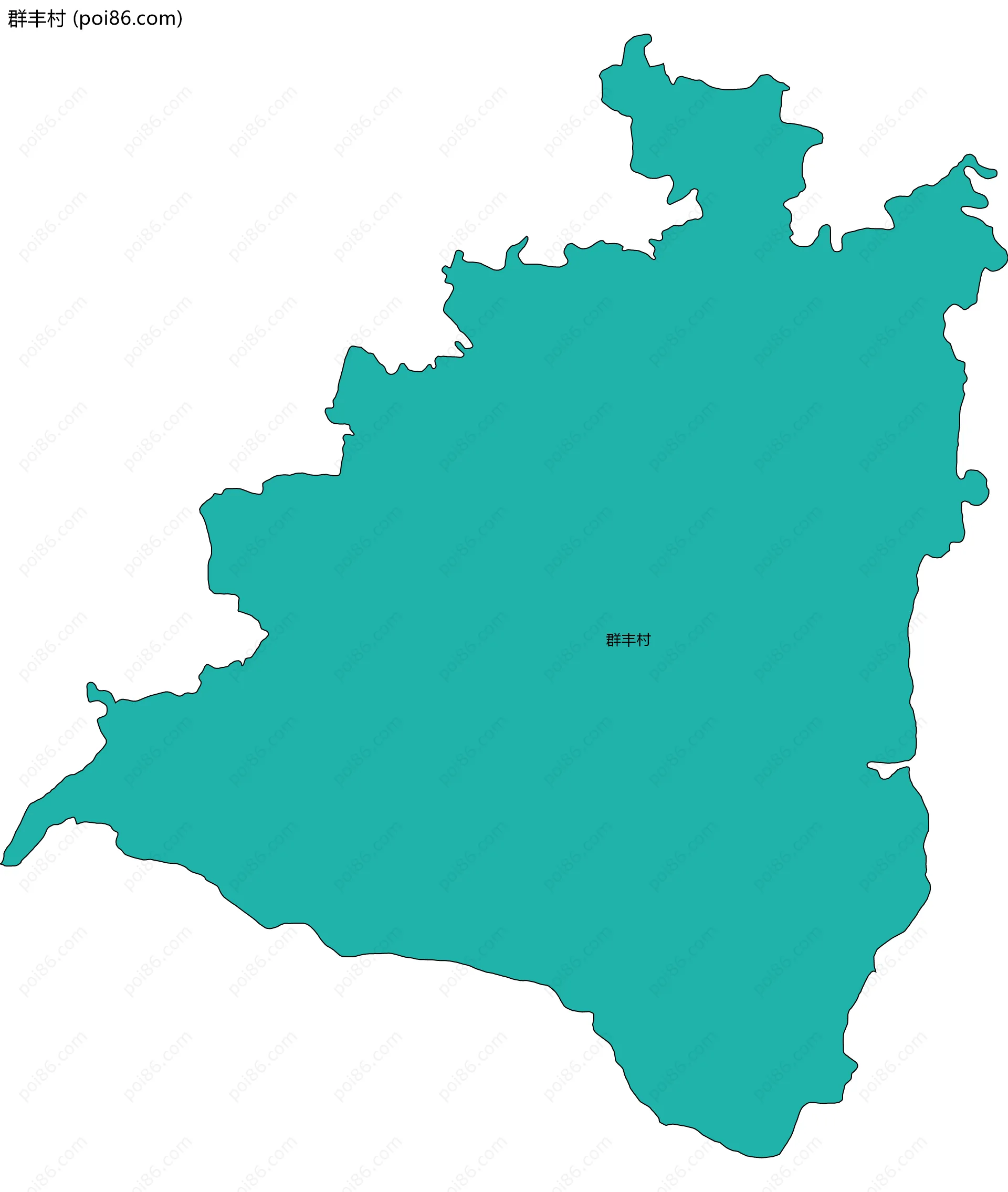 群丰村边界地图