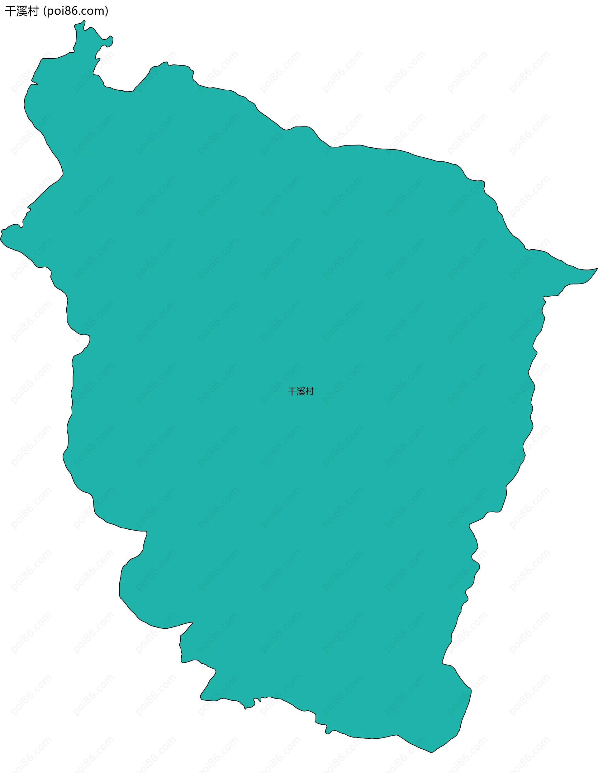 干溪村边界地图