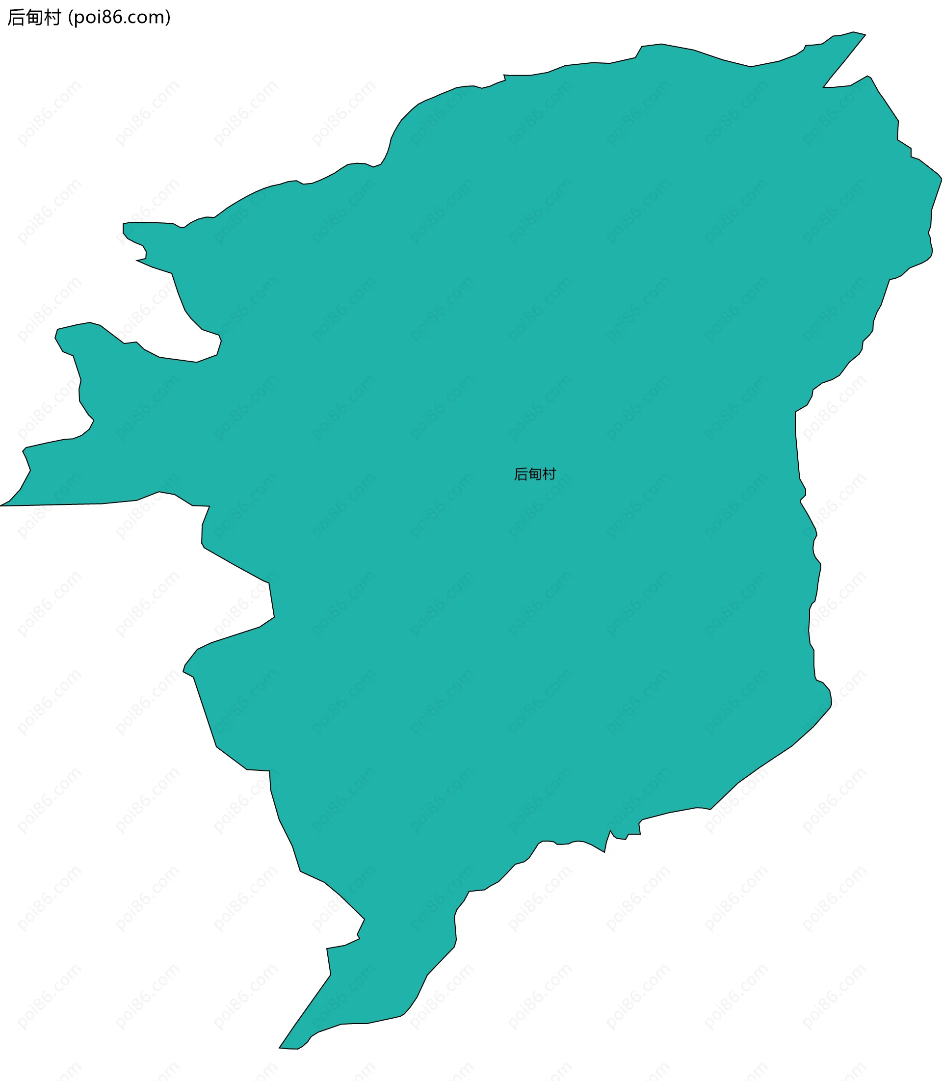 后甸村边界地图