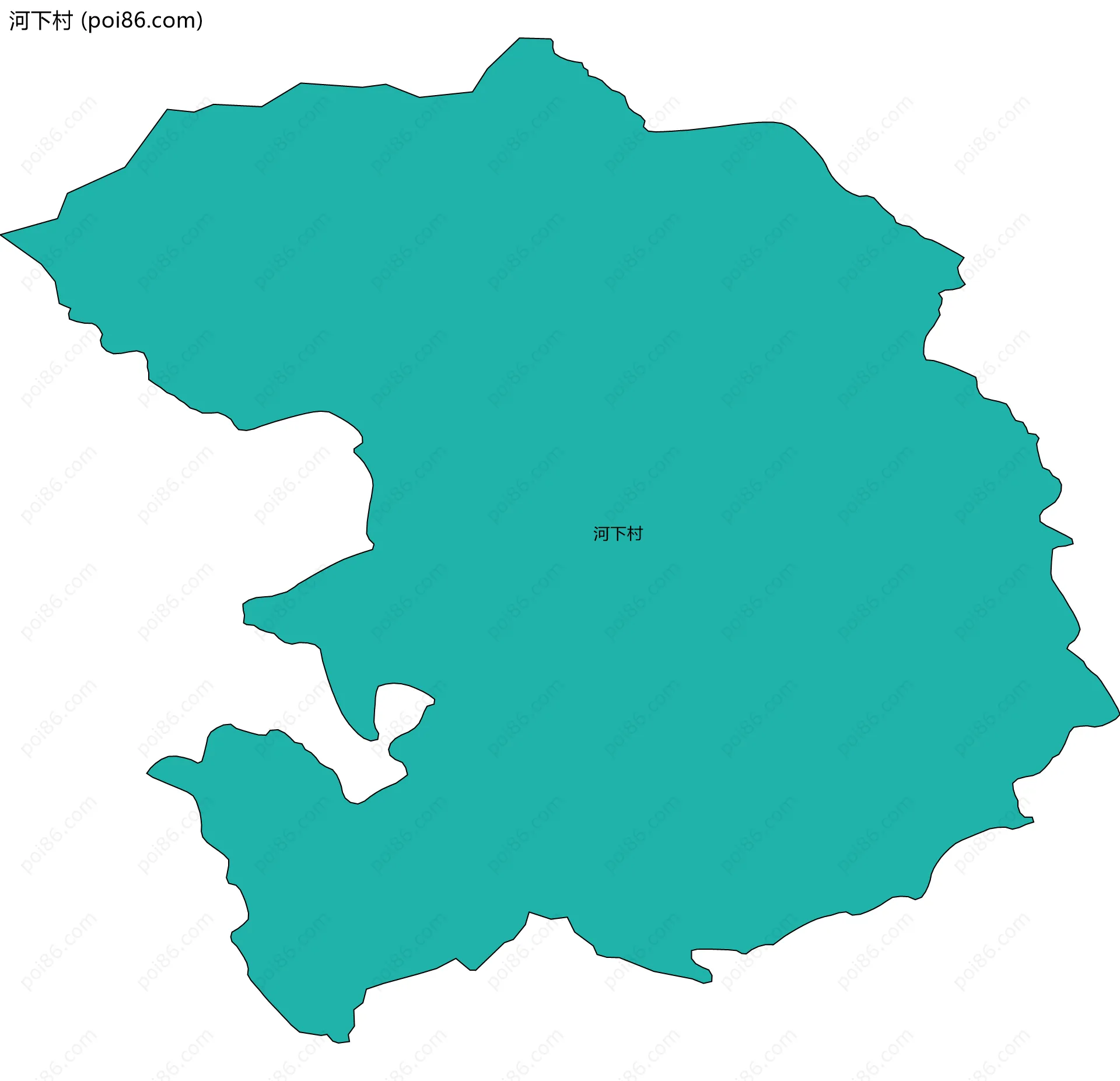 河下村边界地图