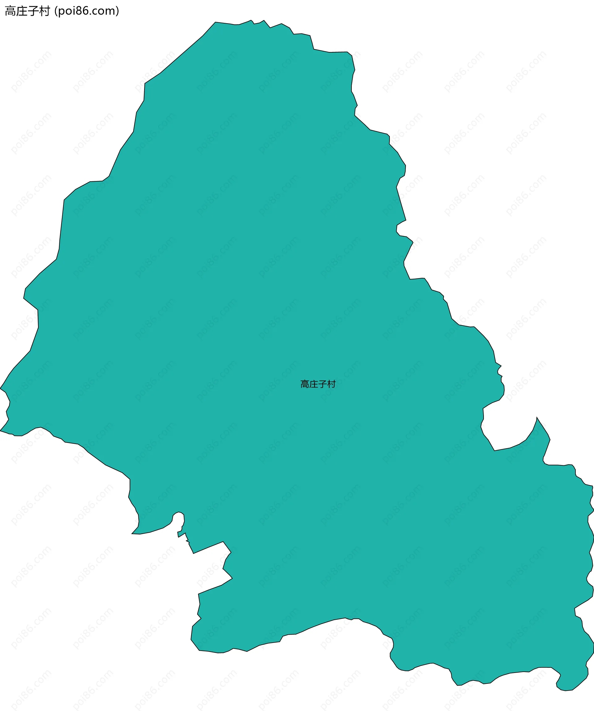 高庄子村边界地图