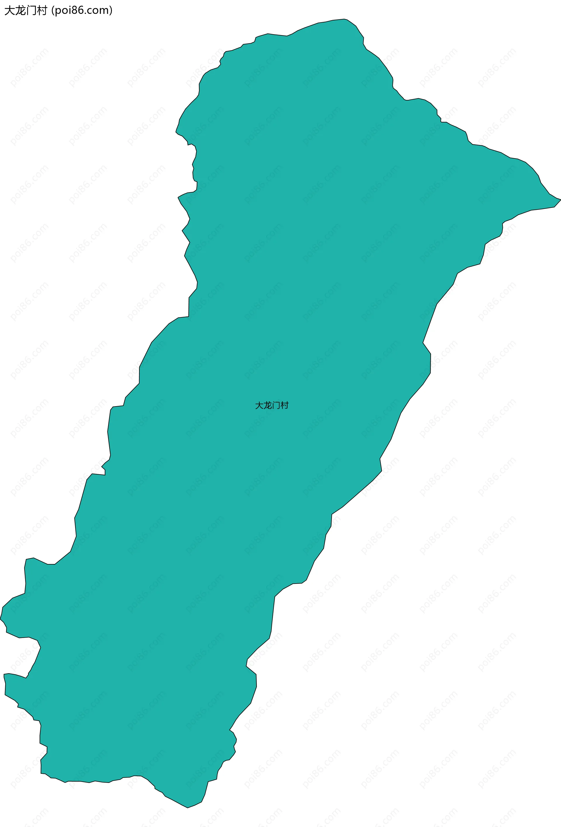 大龙门村边界地图