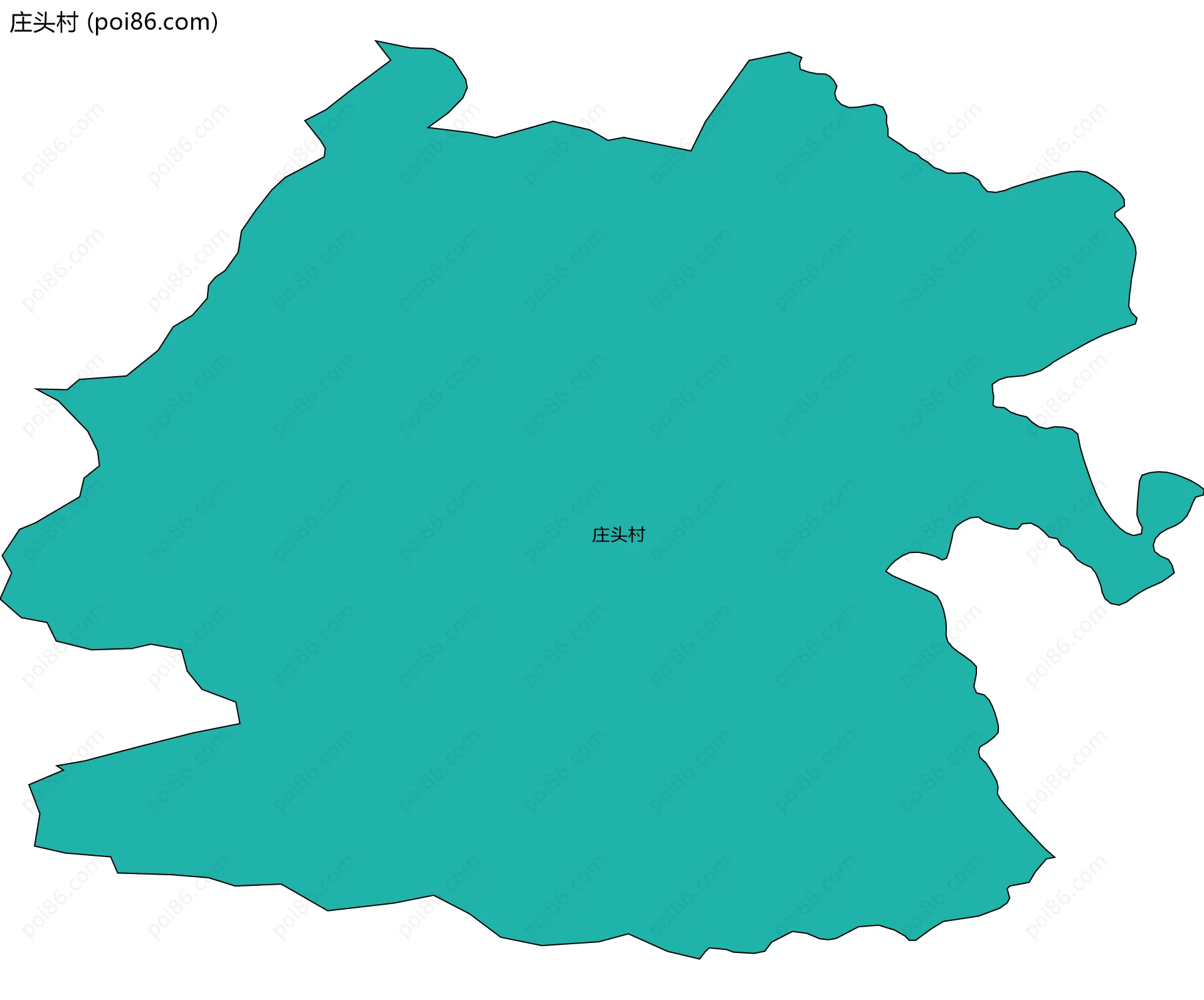 庄头村边界地图