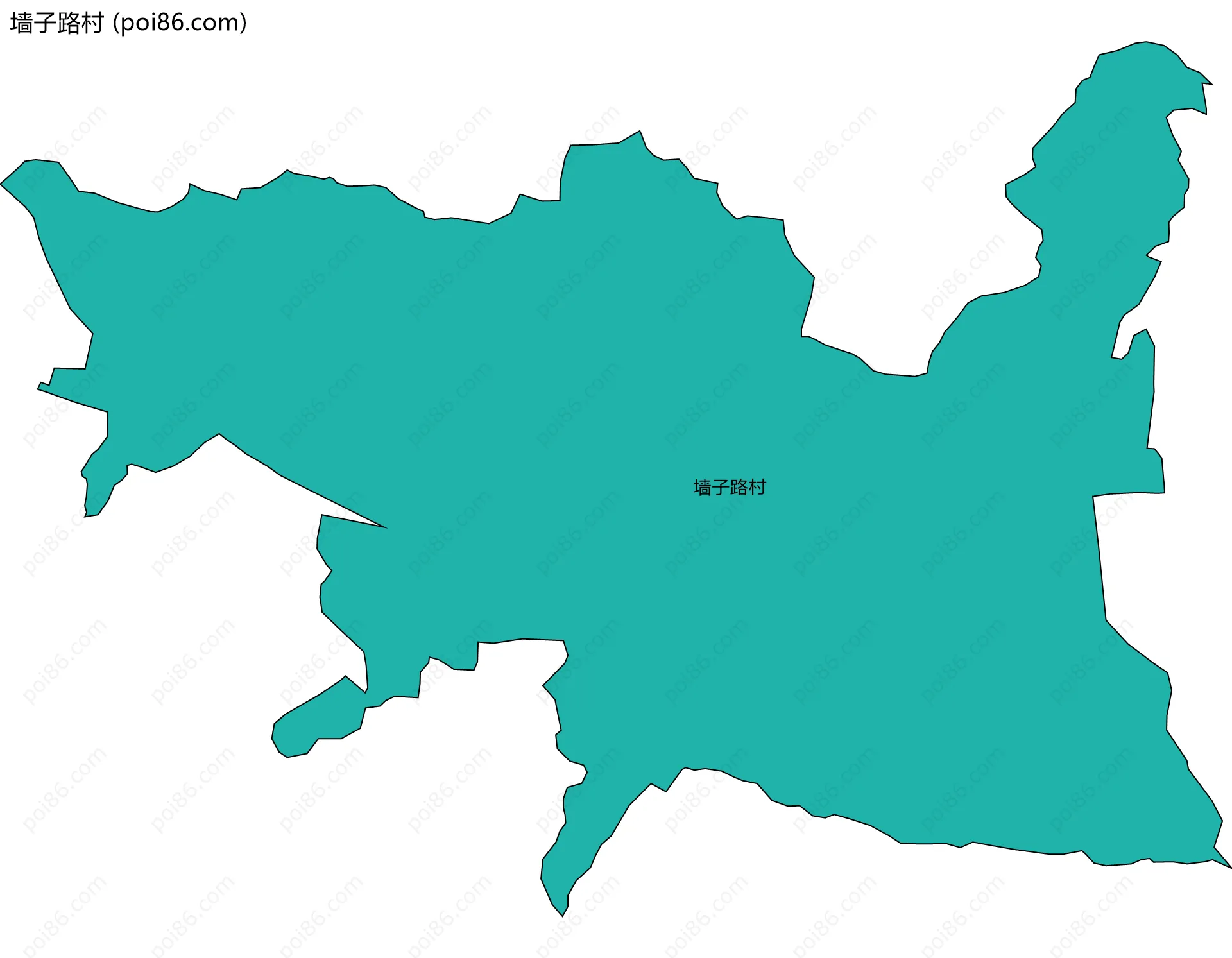 墙子路村边界地图