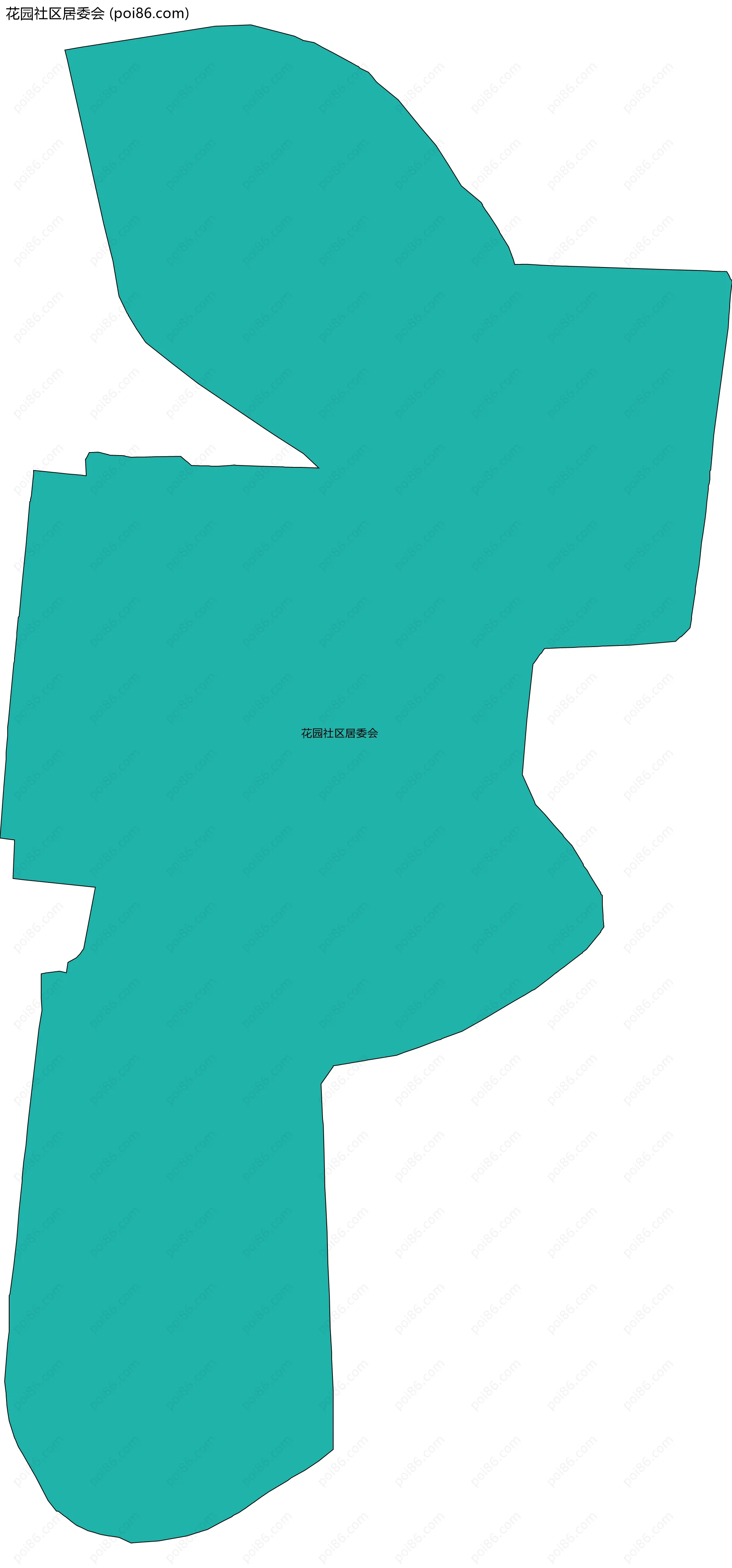 花园社区居委会边界地图