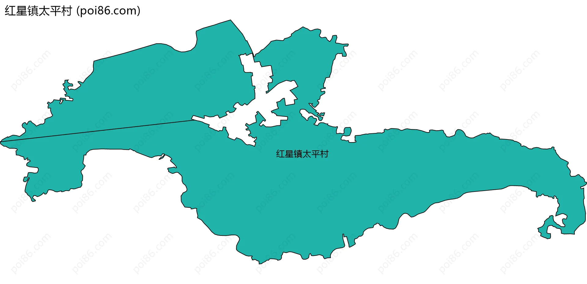 红星镇太平村边界地图