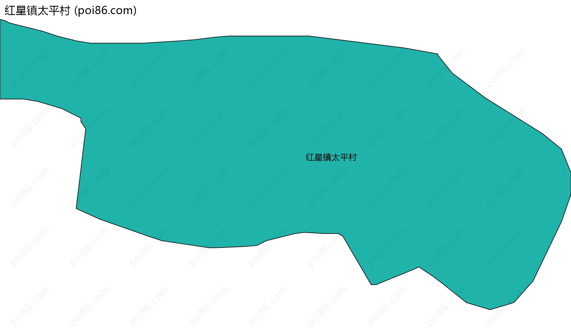 红星镇太平村边界地图