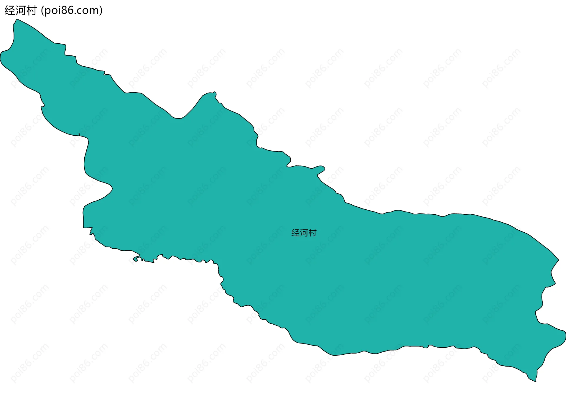 经河村边界地图