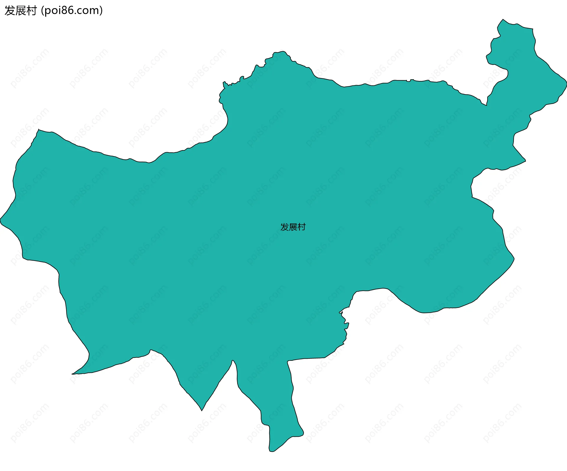 发展村边界地图