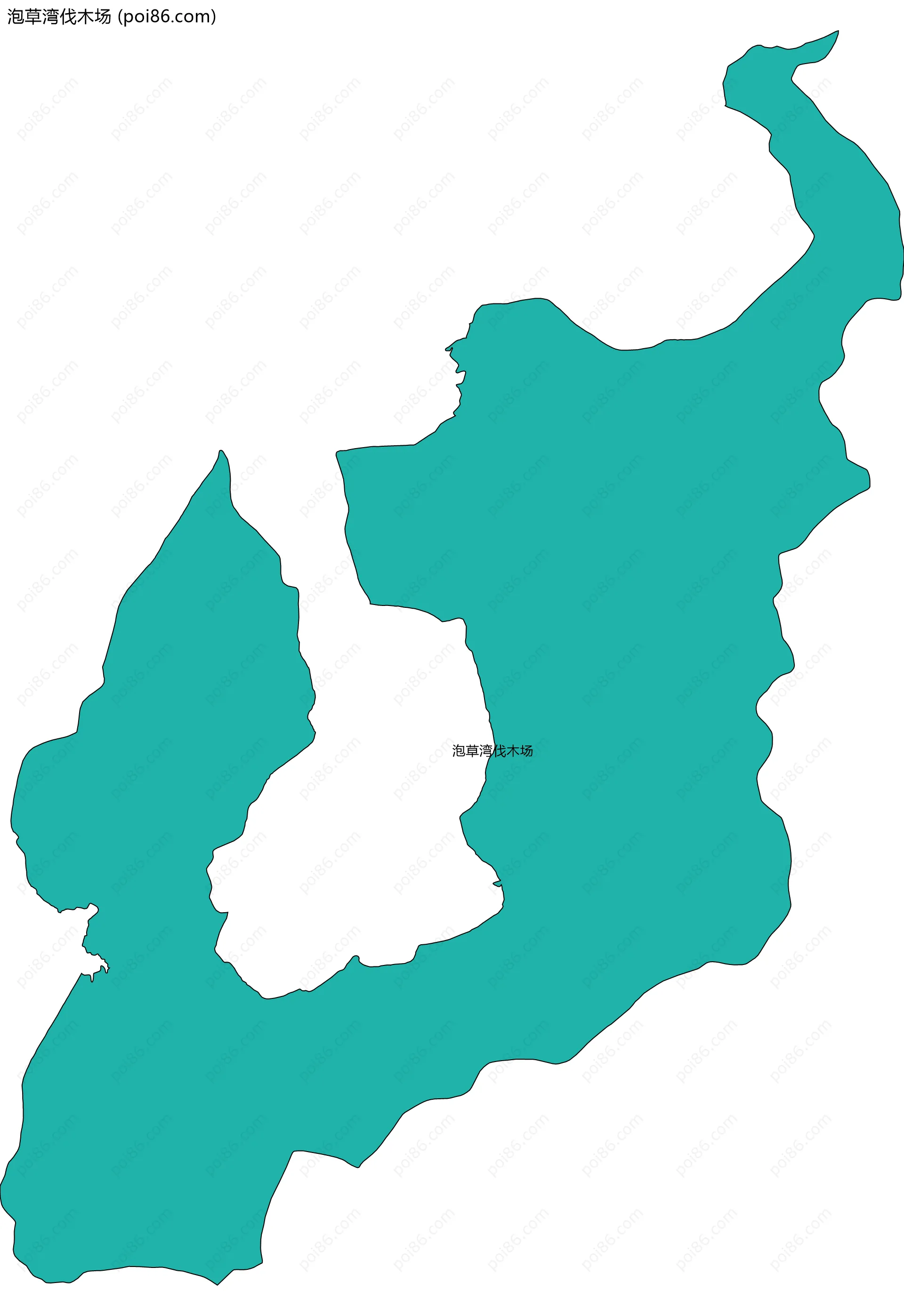 泡草湾伐木场边界地图